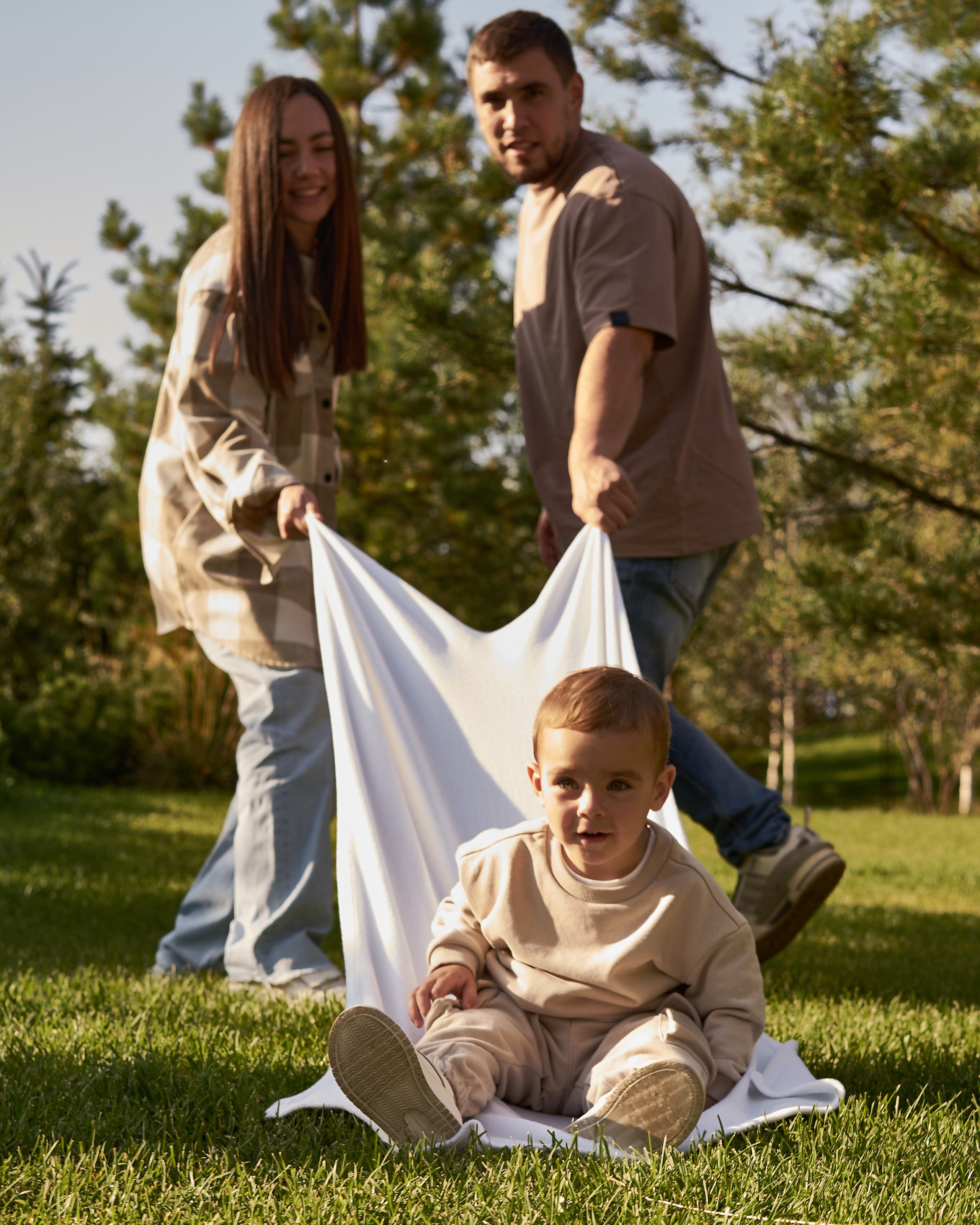 Семейная фотосессия летом на&nbsp;улице
