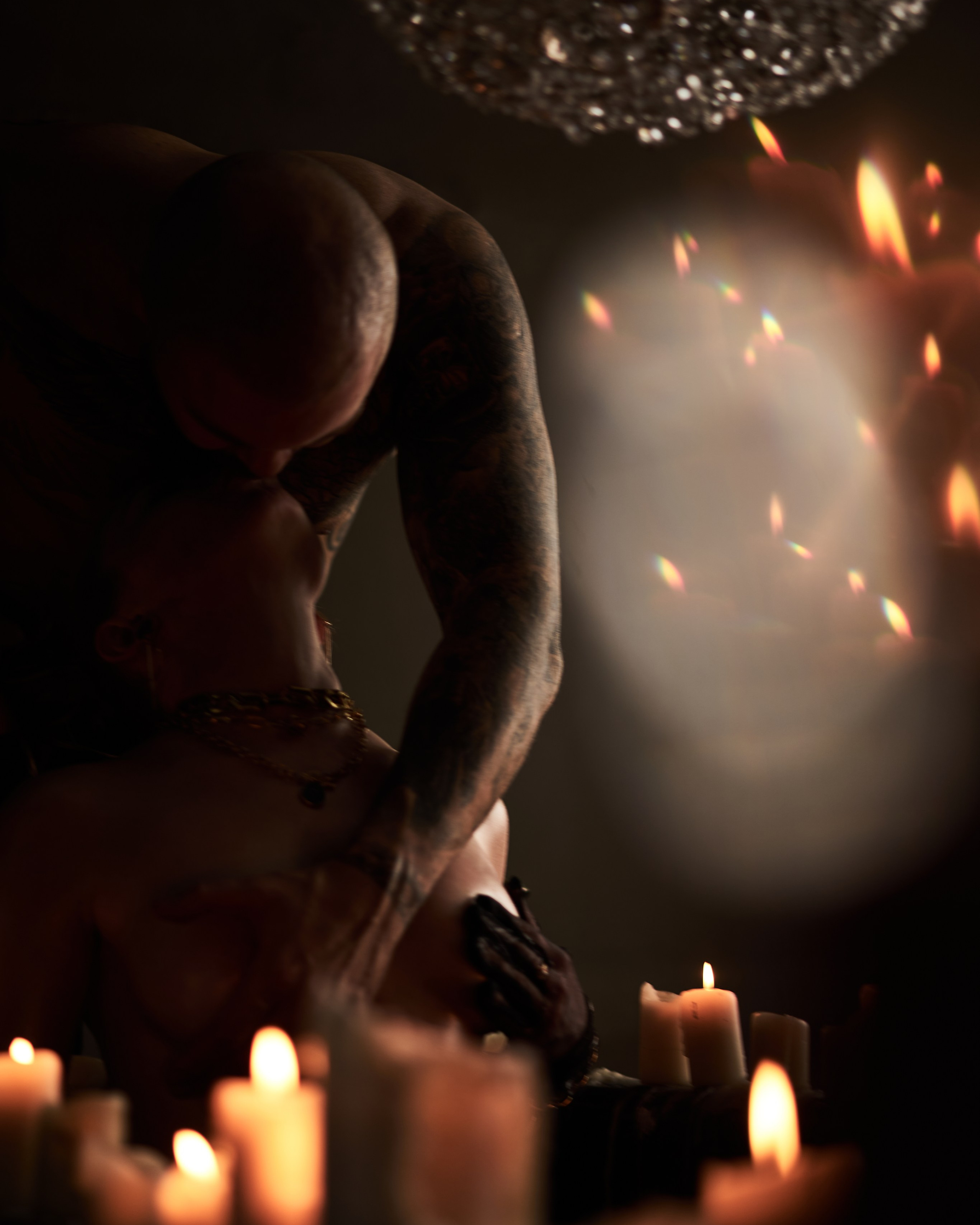 Будуарная фотосессия пары в&nbsp;студии