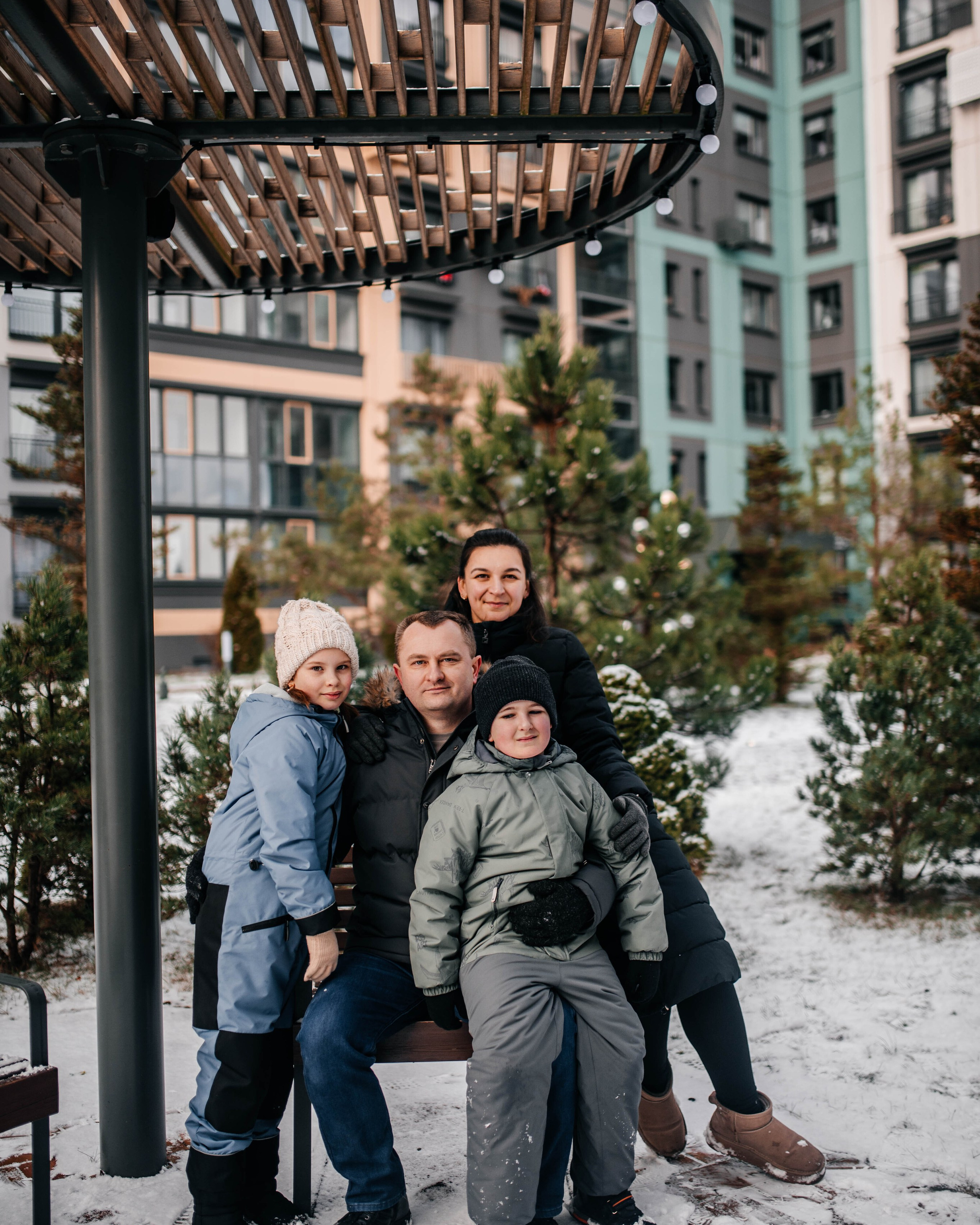 Семейная прогулка, январь 2025