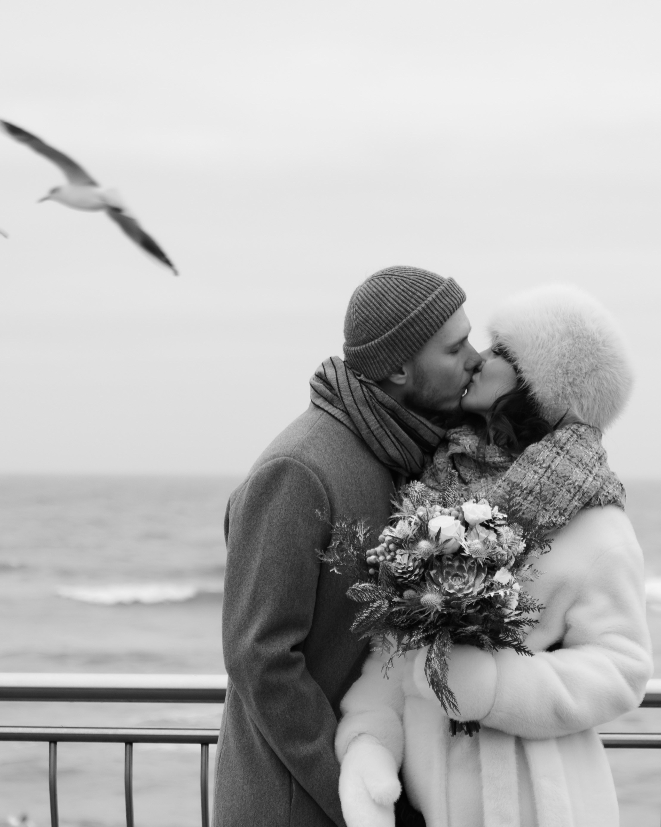 свадебная фотосессия зимой