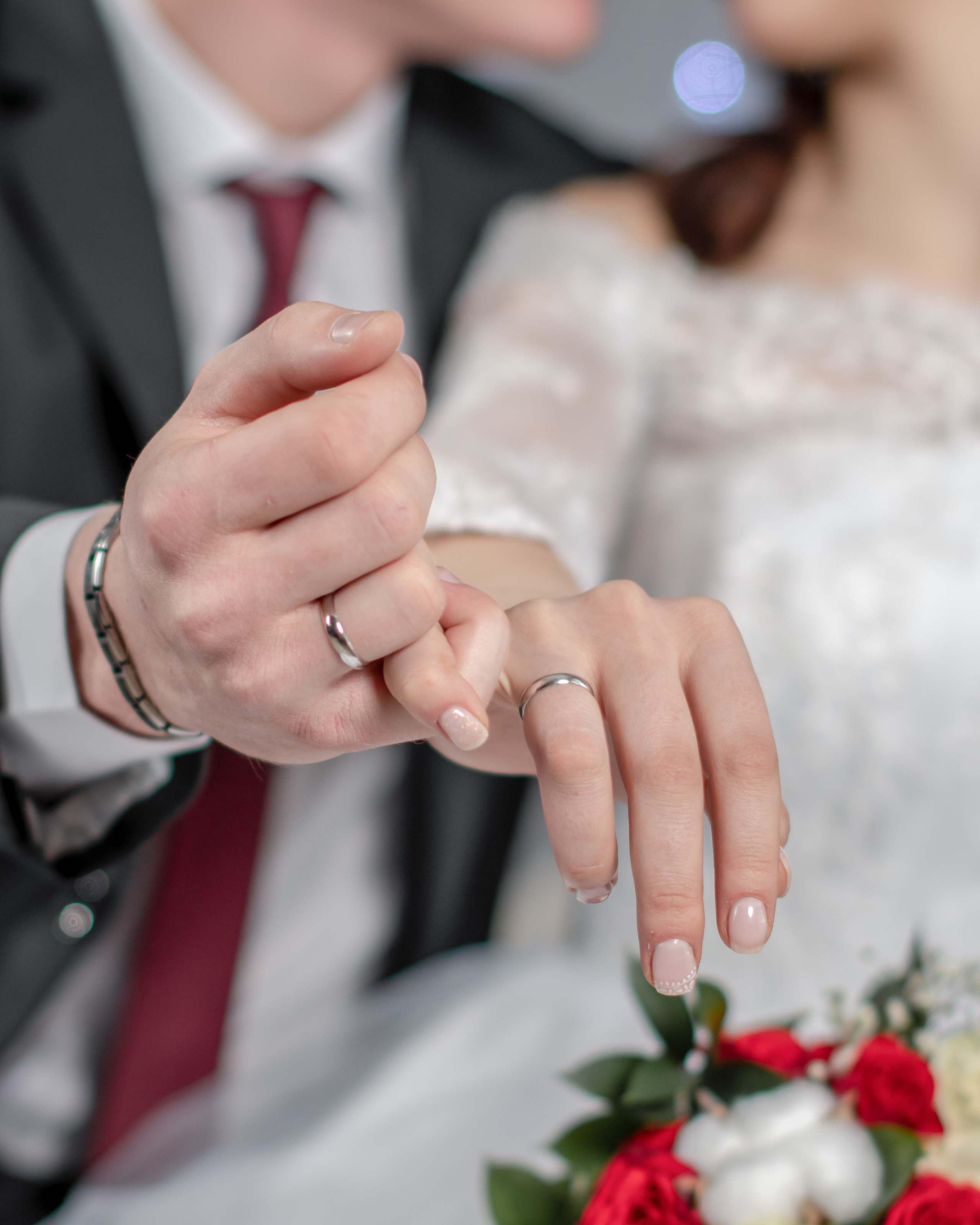 Студийная свадебная съёмка Владимира и Альбины