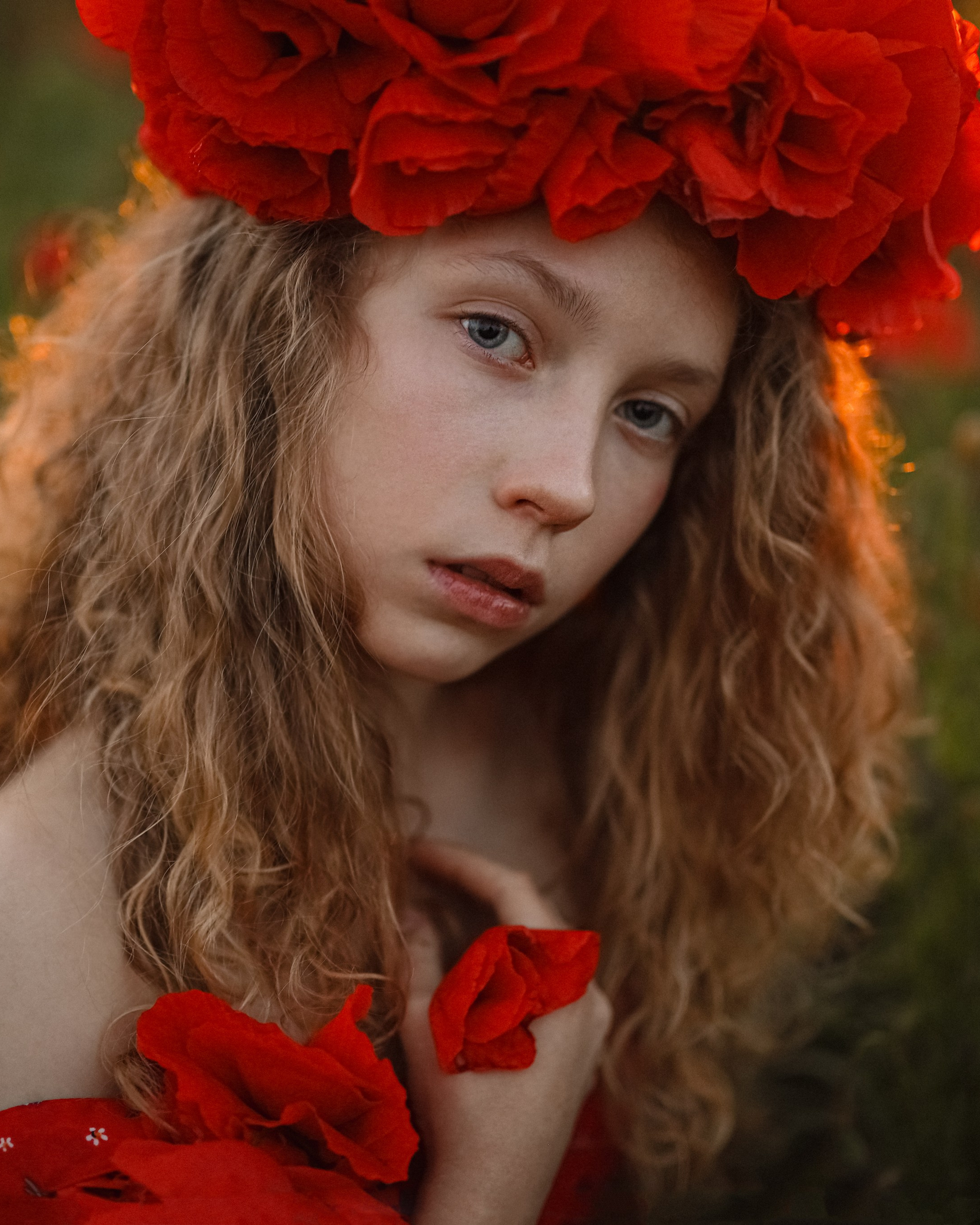 Детская фотосессия в маках