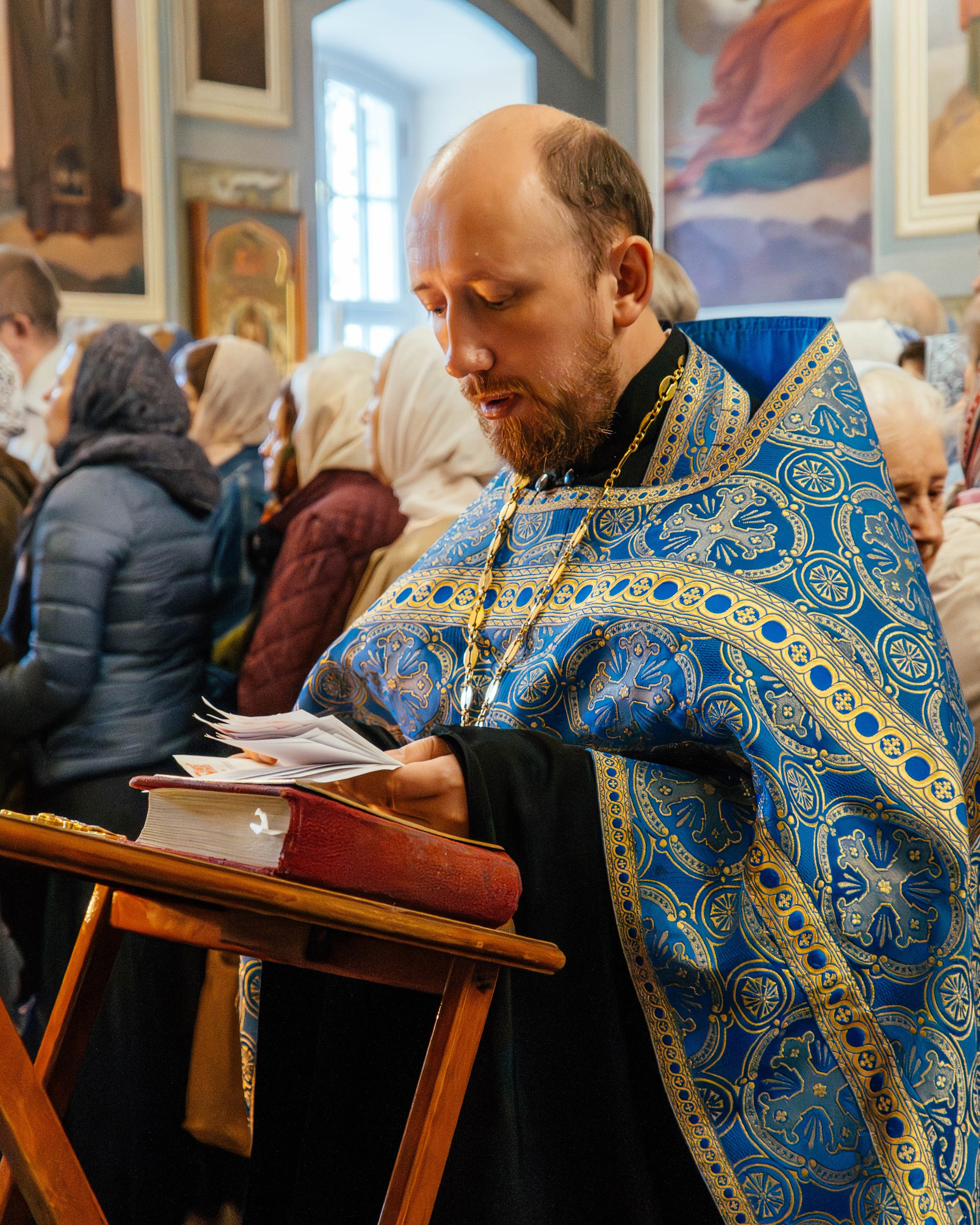 Литургия в храме иконы Божией Матери «Живоносный Источник» в Царицыне