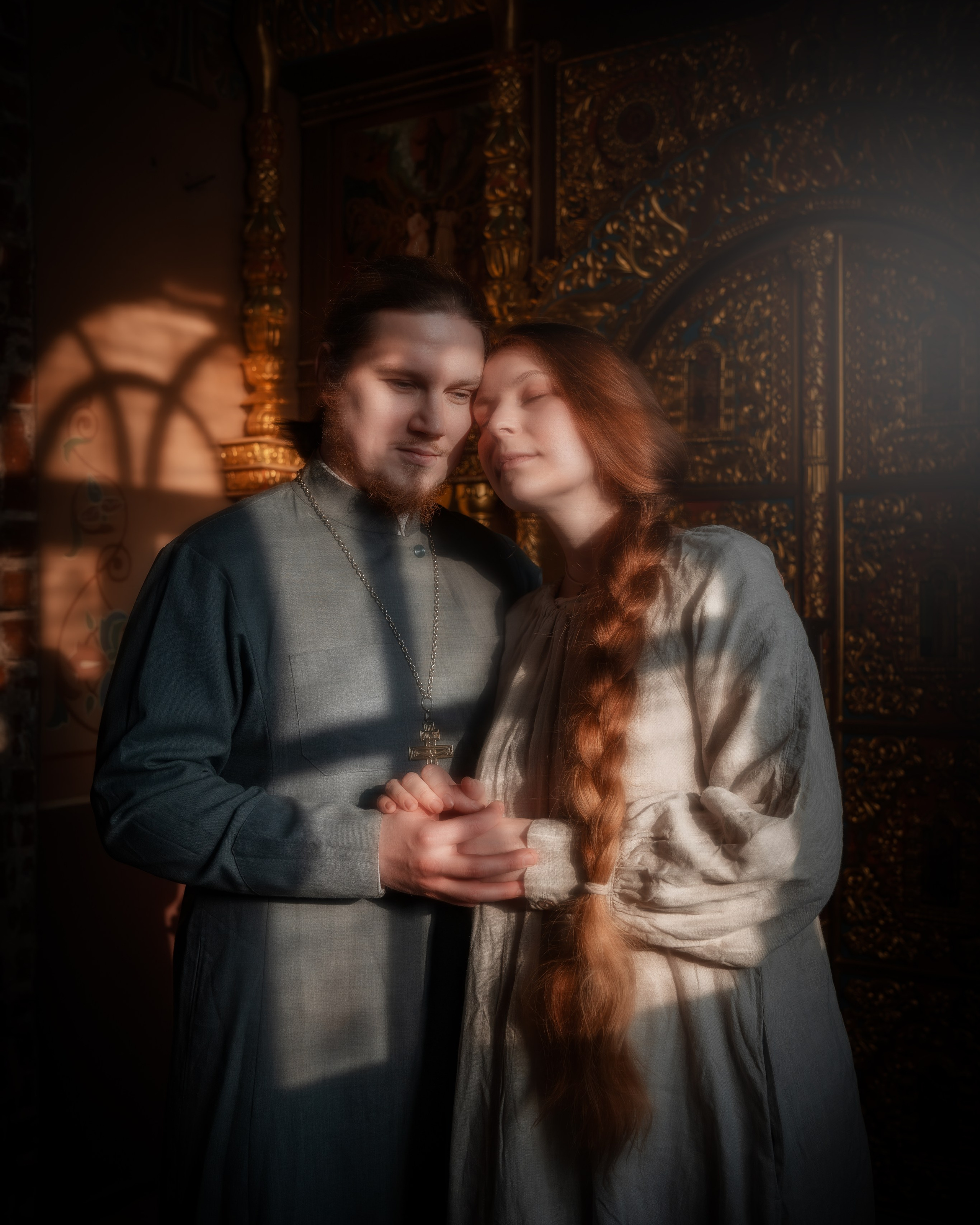 Отец Димитрий с матушкой.