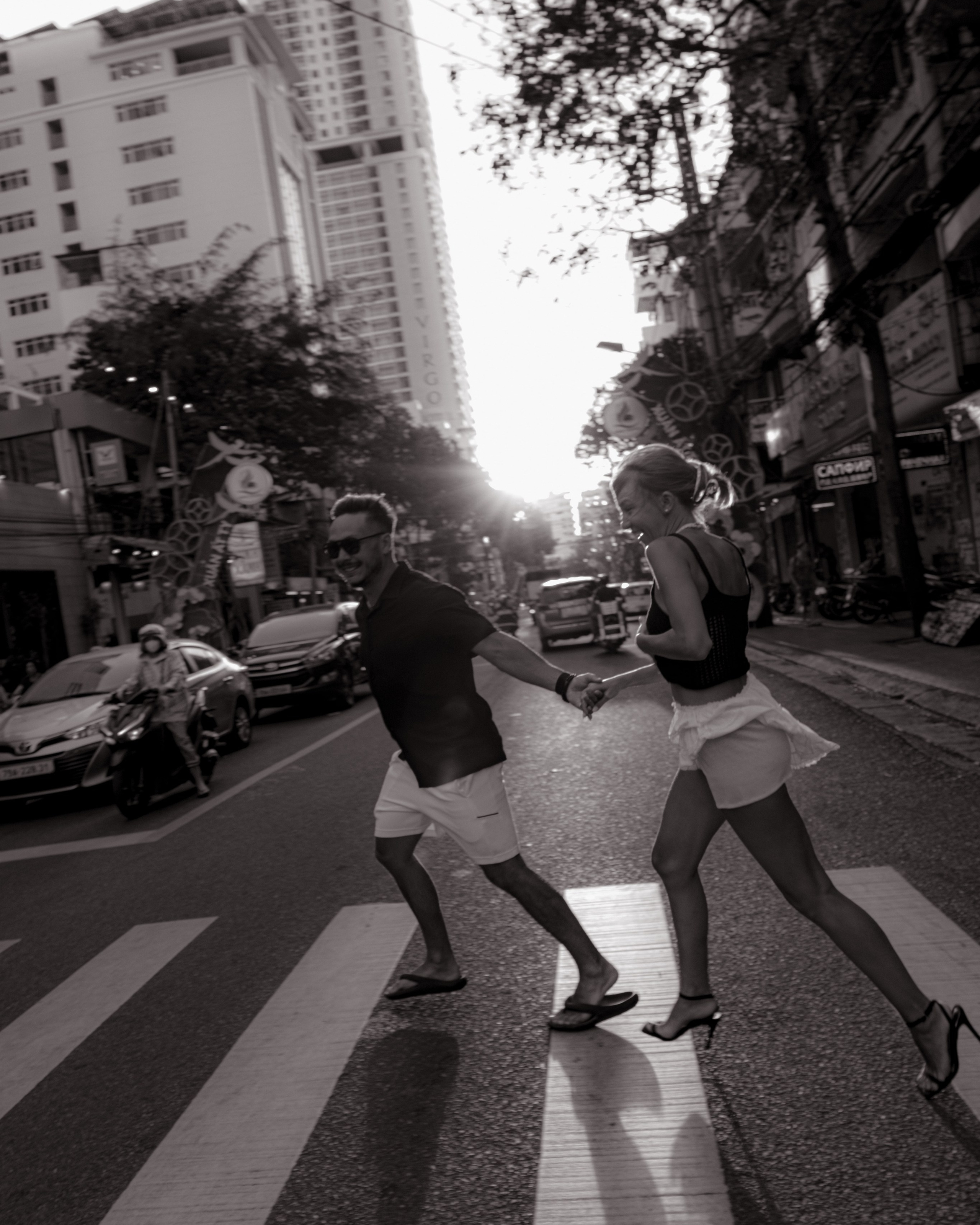 Rasilya and Ildar. An hour before sunset.