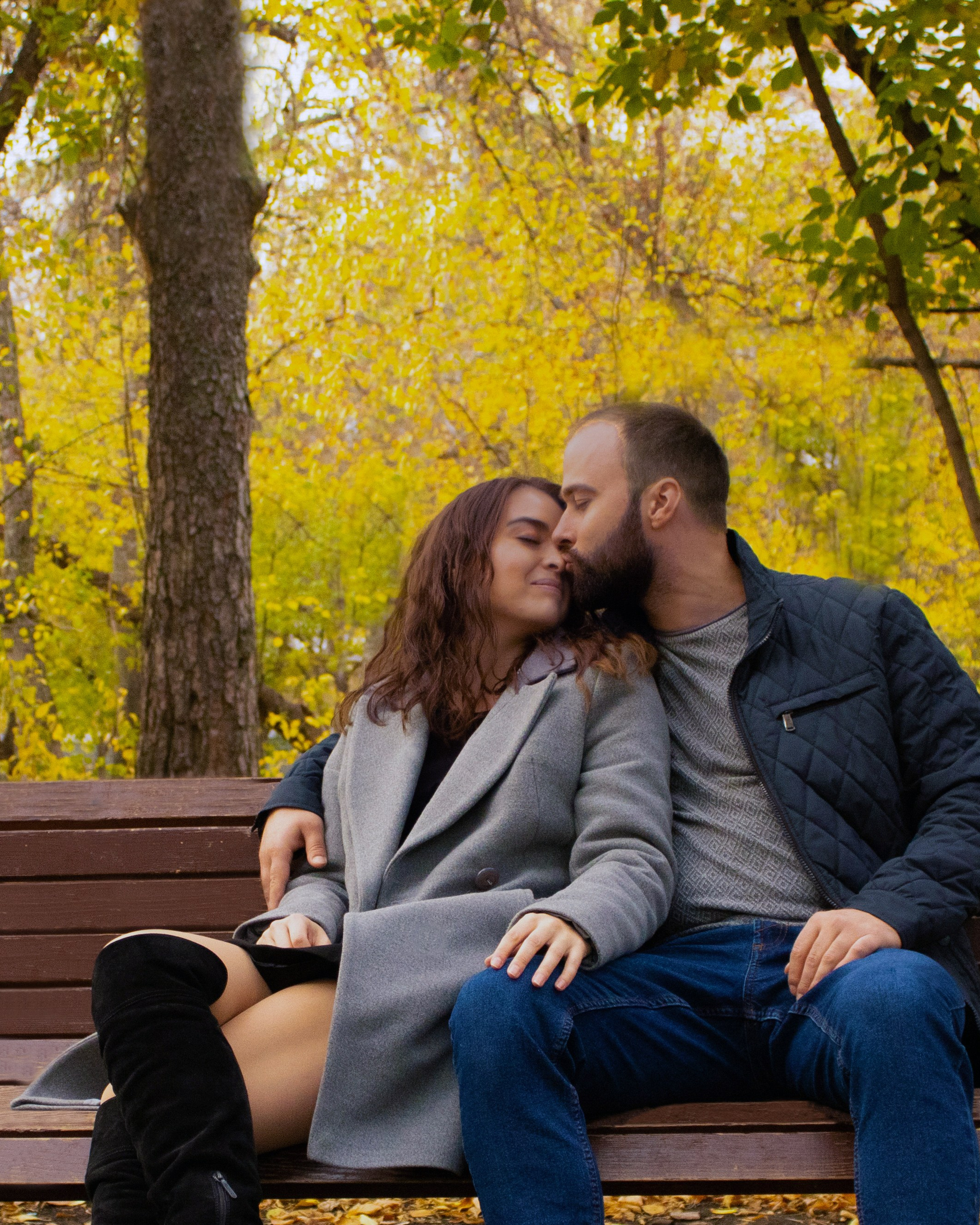 Семья в осени