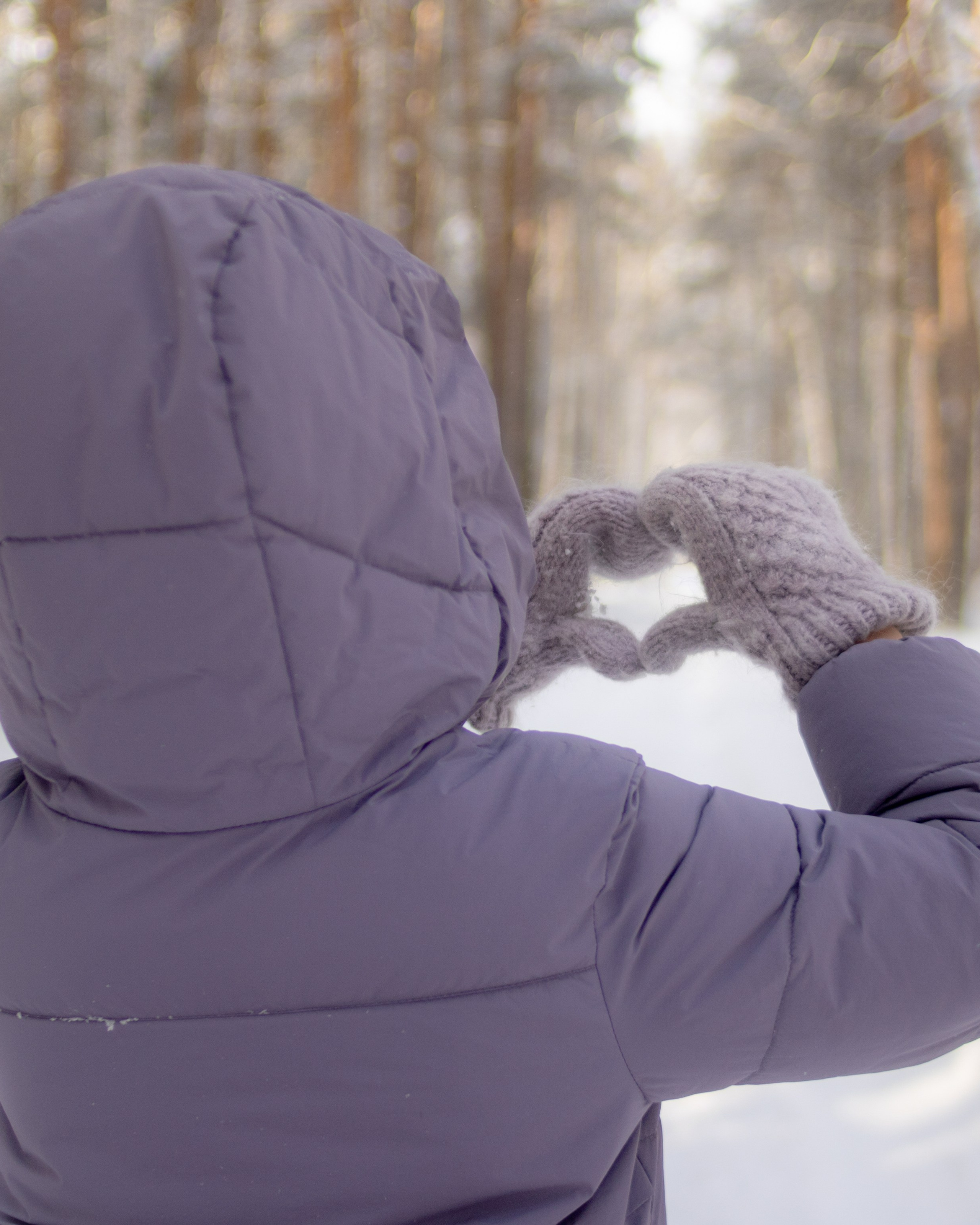 Диана в зимнем лесу