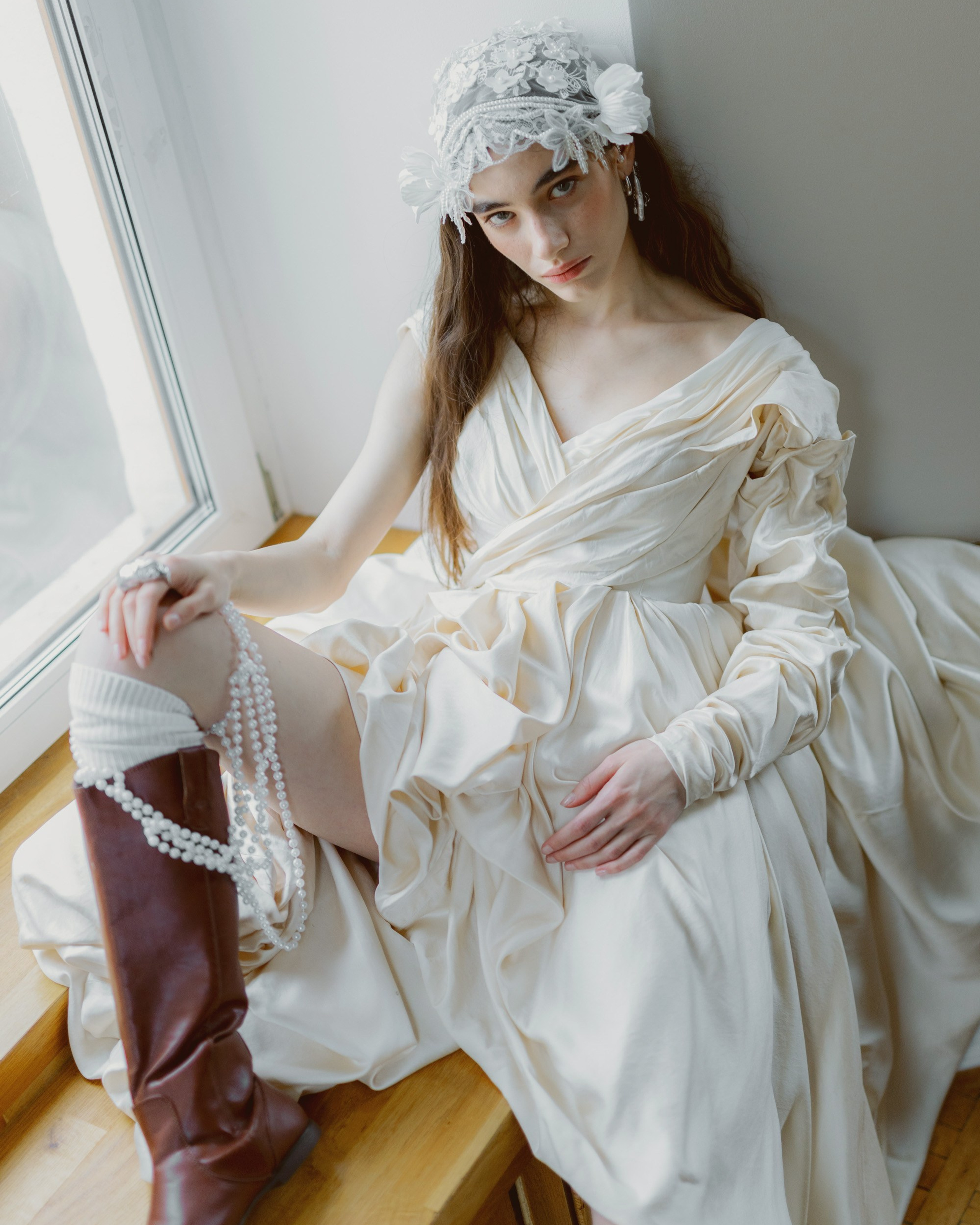 Фотосессия невесты в студии