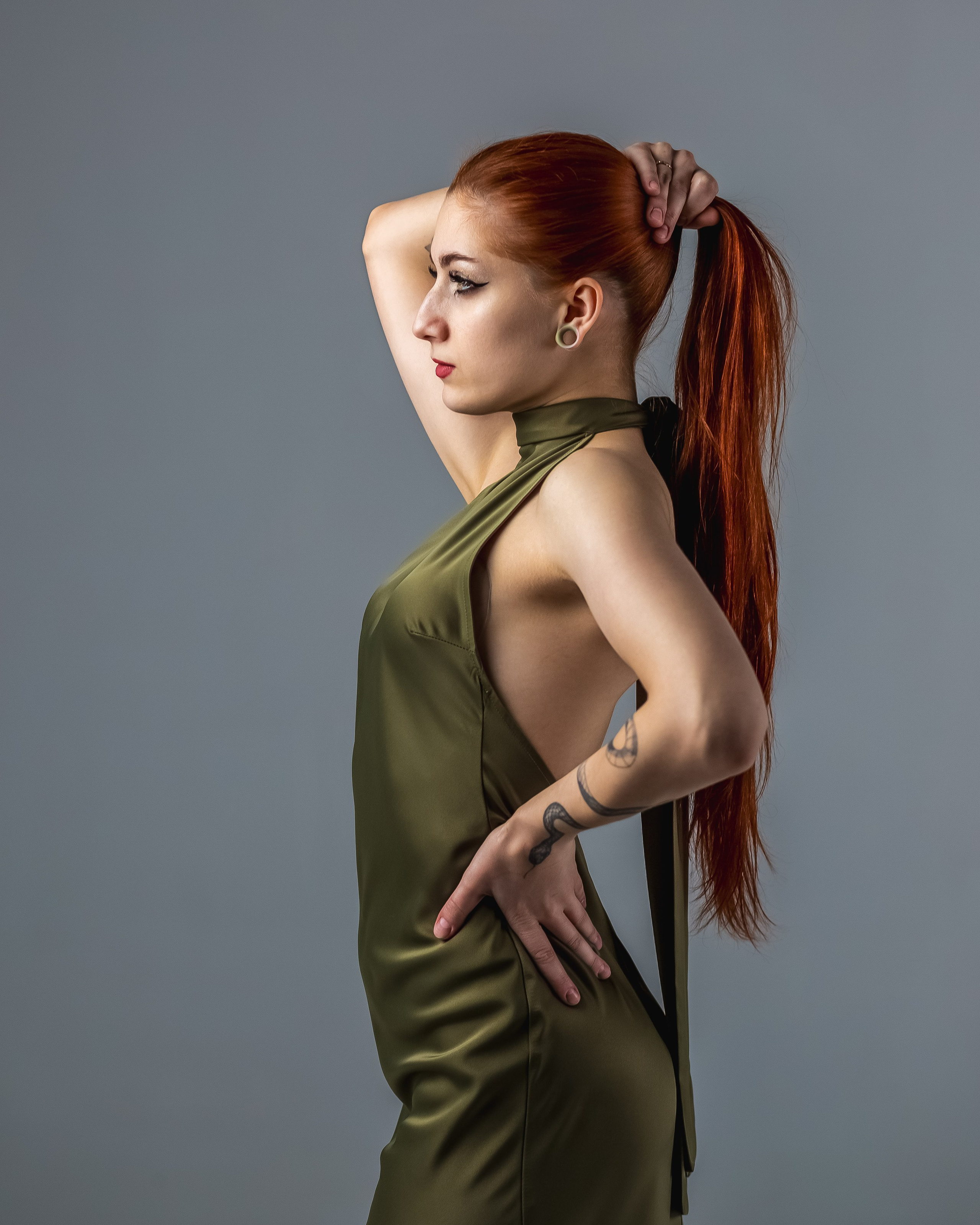 Зеленое платье