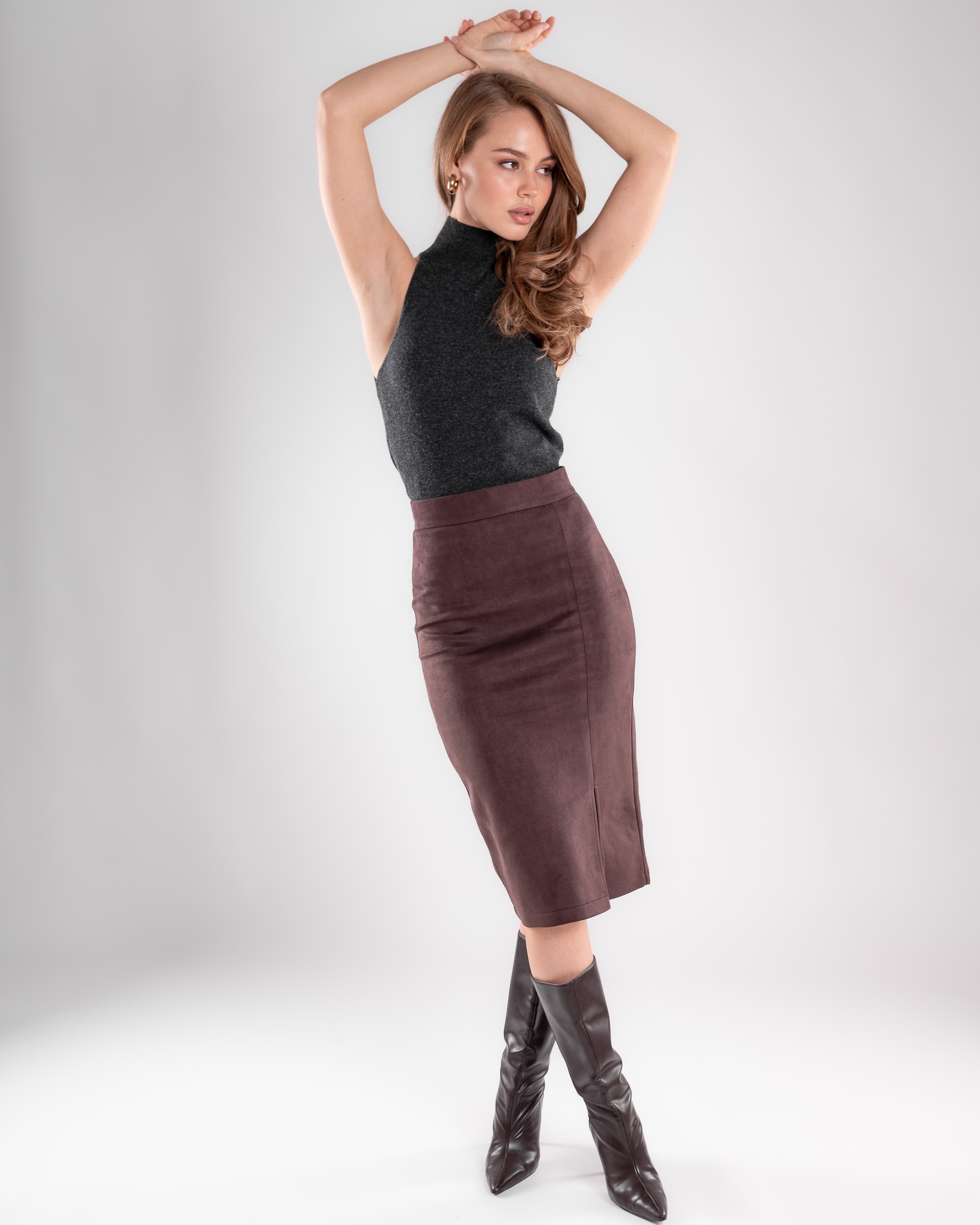 Замшевые юбки серия 1