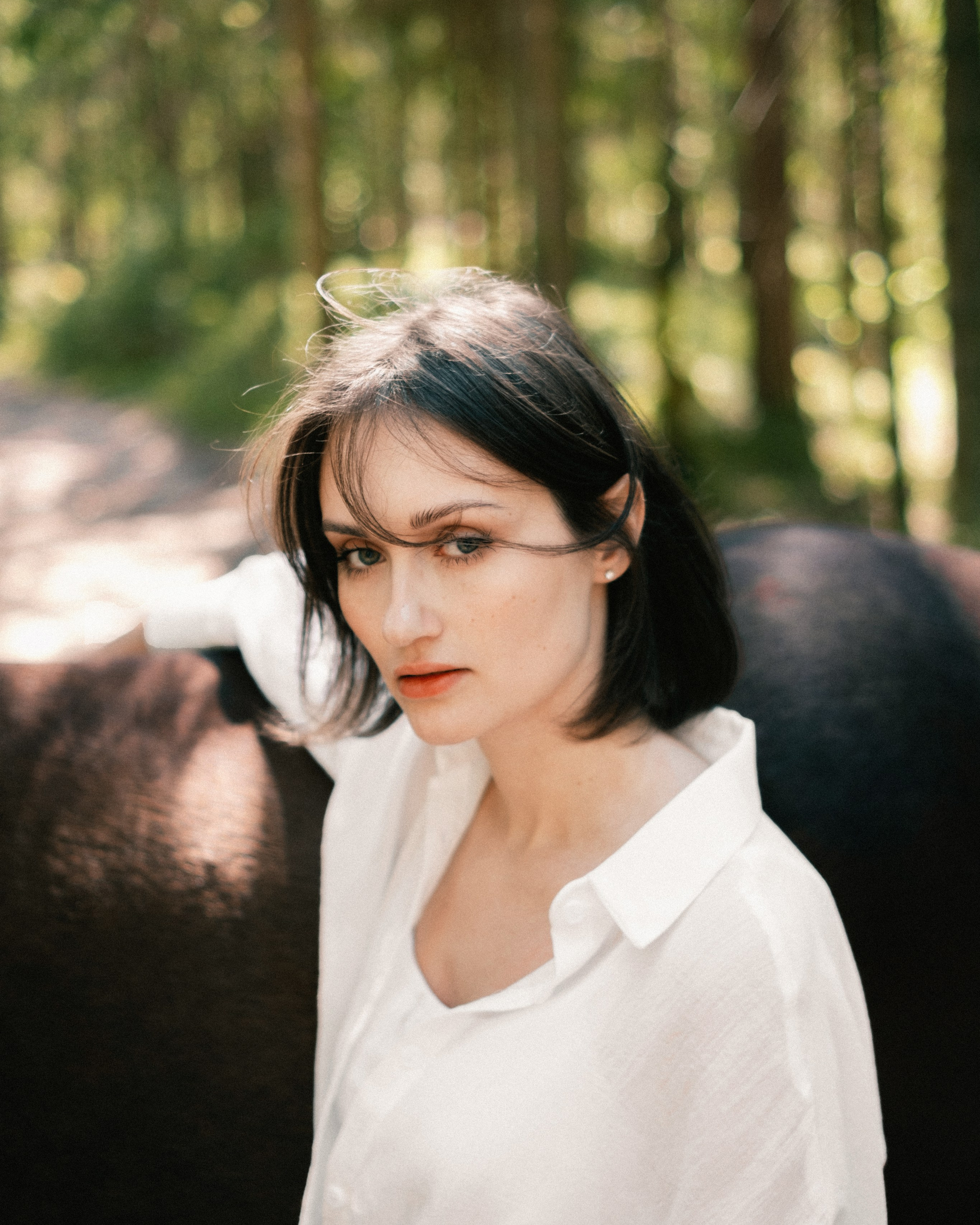 Наташа. Съёмка с лошадкой