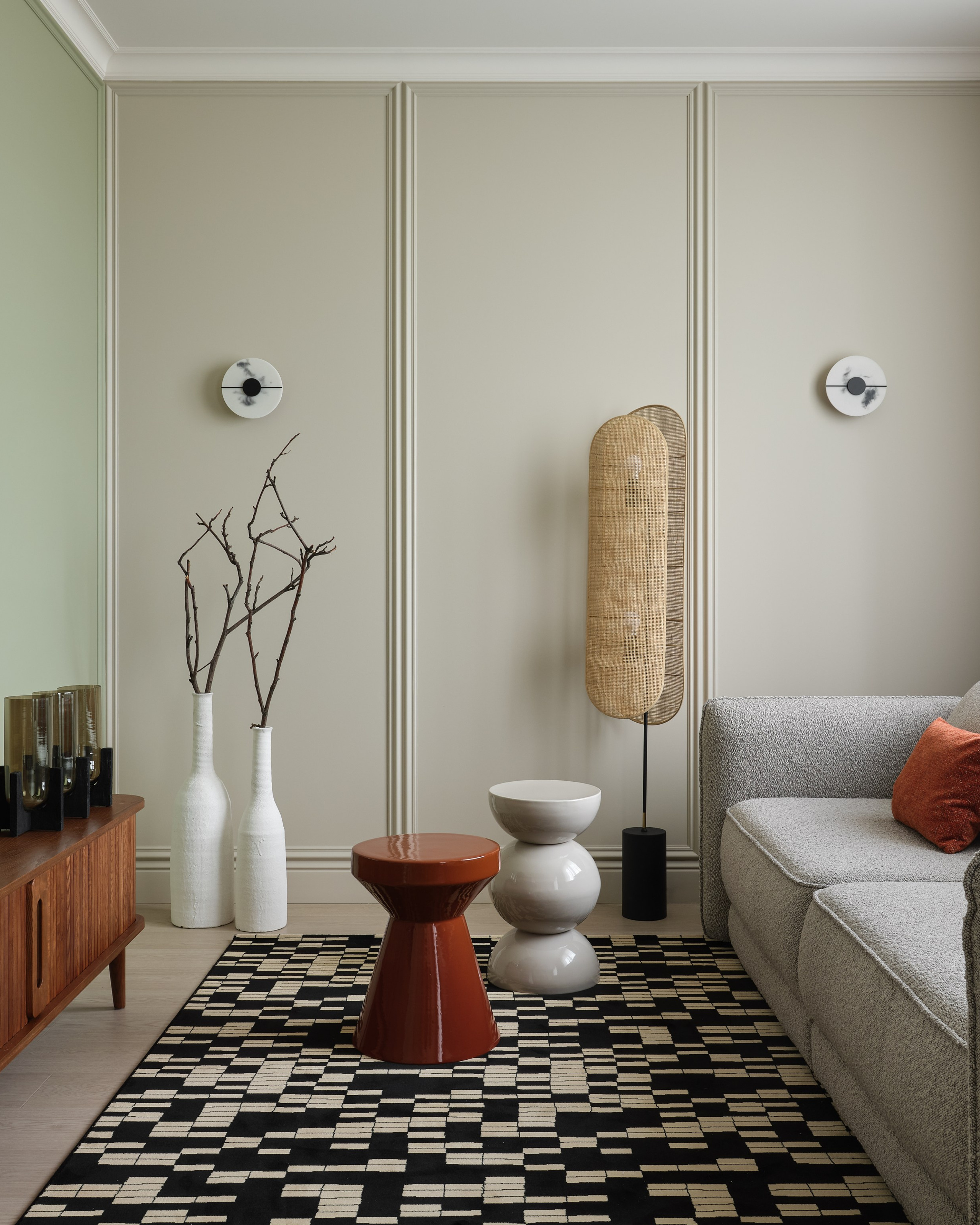 Лаконичный интерьер с акцентами