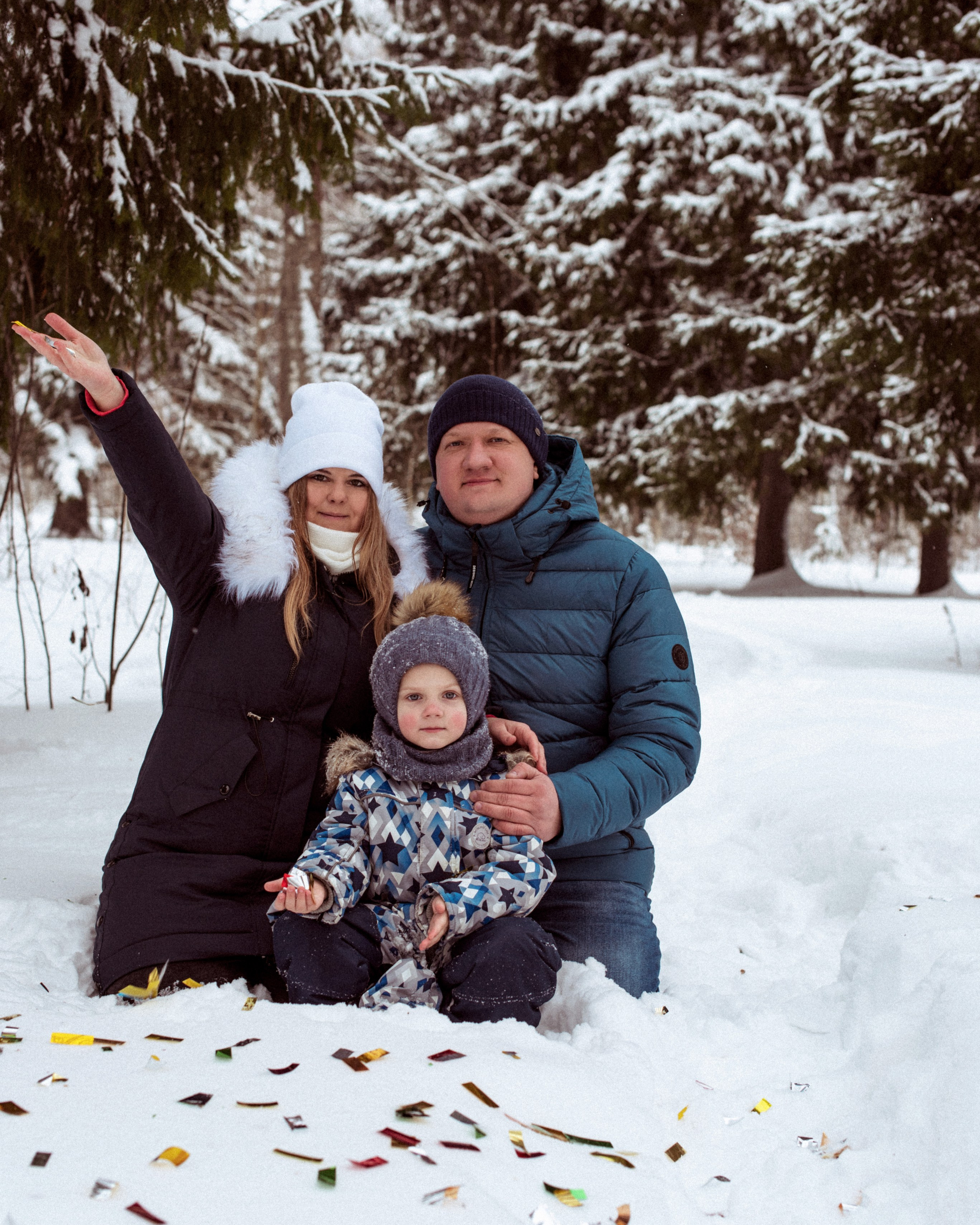 Семейная новогодняя фотопрогулка | Кристина, Максим и&nbsp;Никита