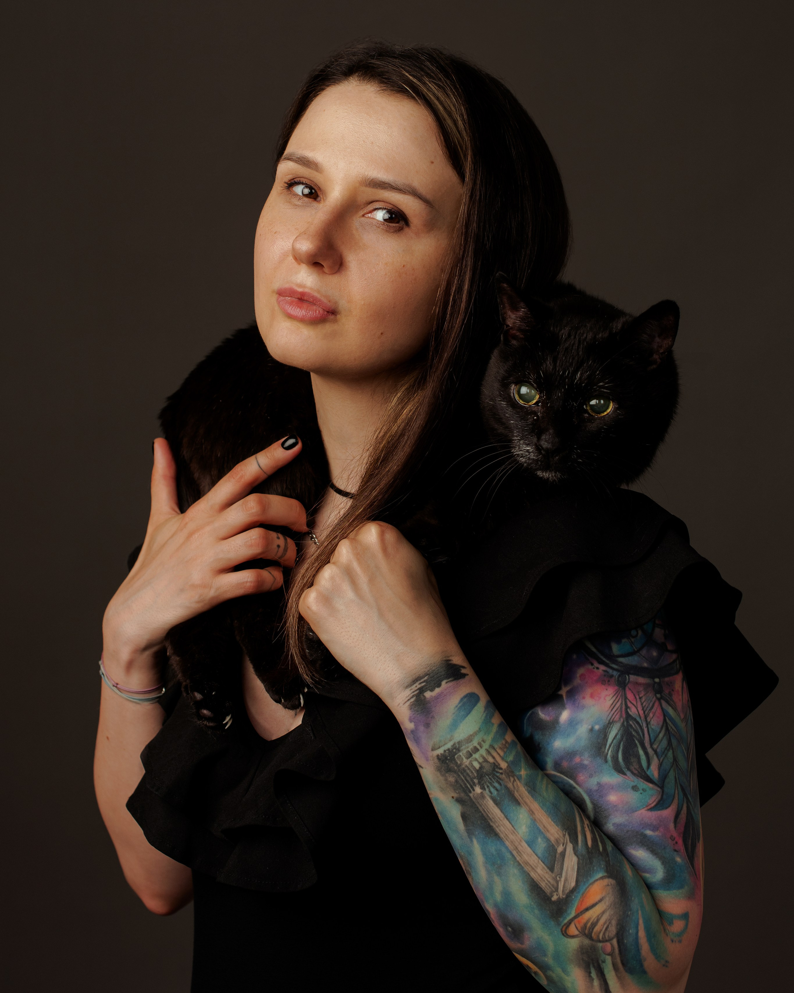 Анна с котиком