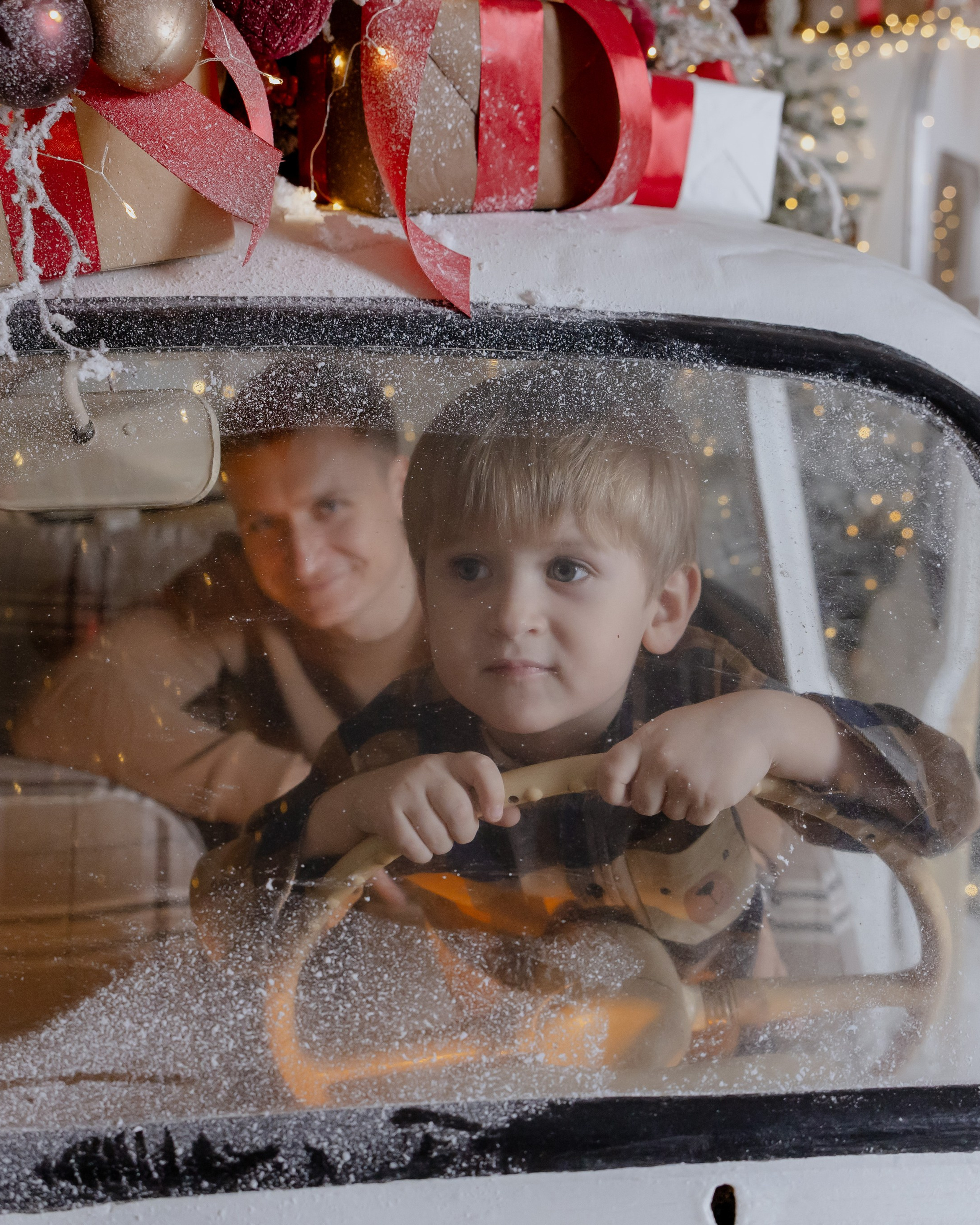 Новогодняя семейная съемка в&nbsp;студии