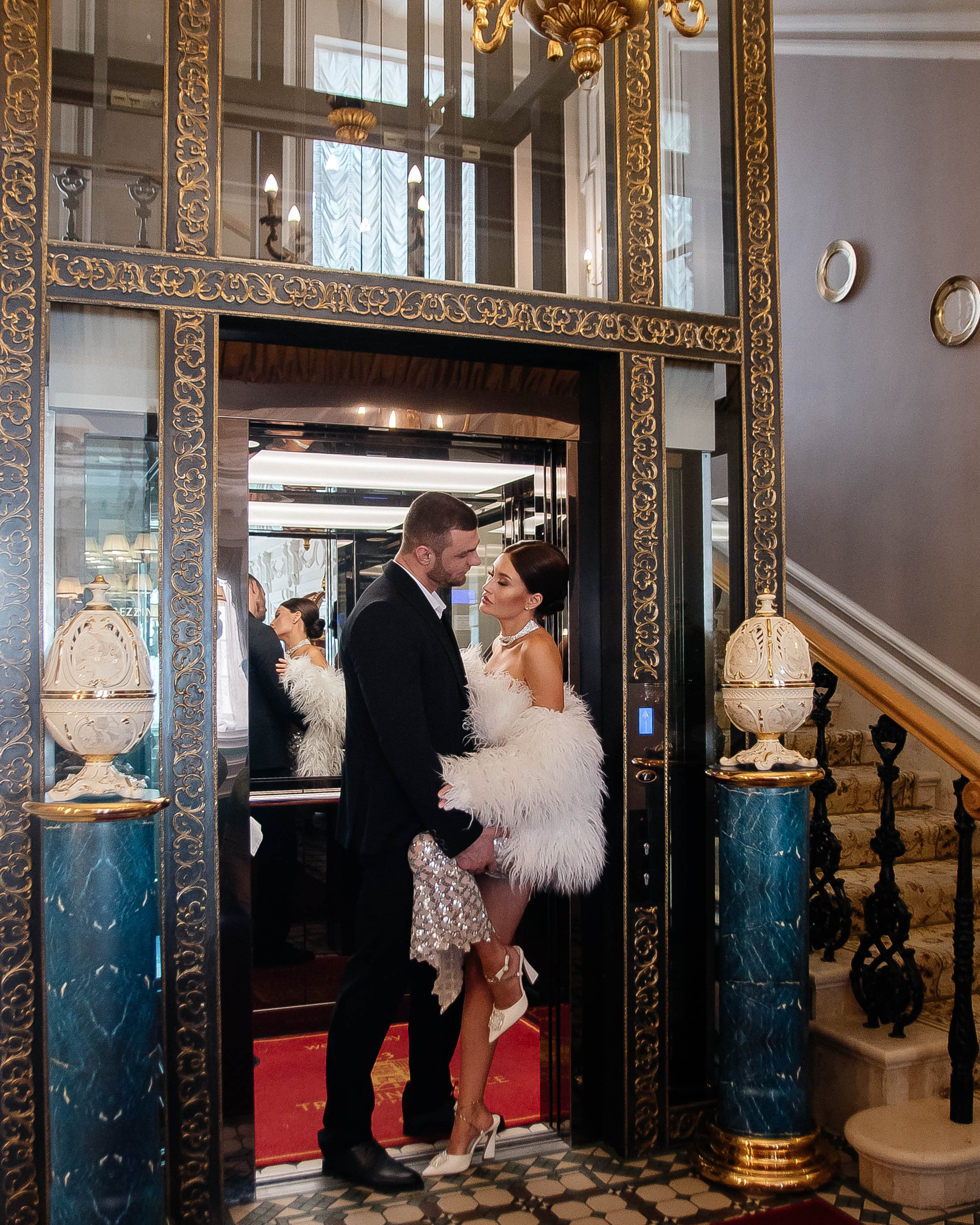 Свадебная фотосессия в отеле «Дворец Трезини», Санкт-Петербург — Дарья и Максим