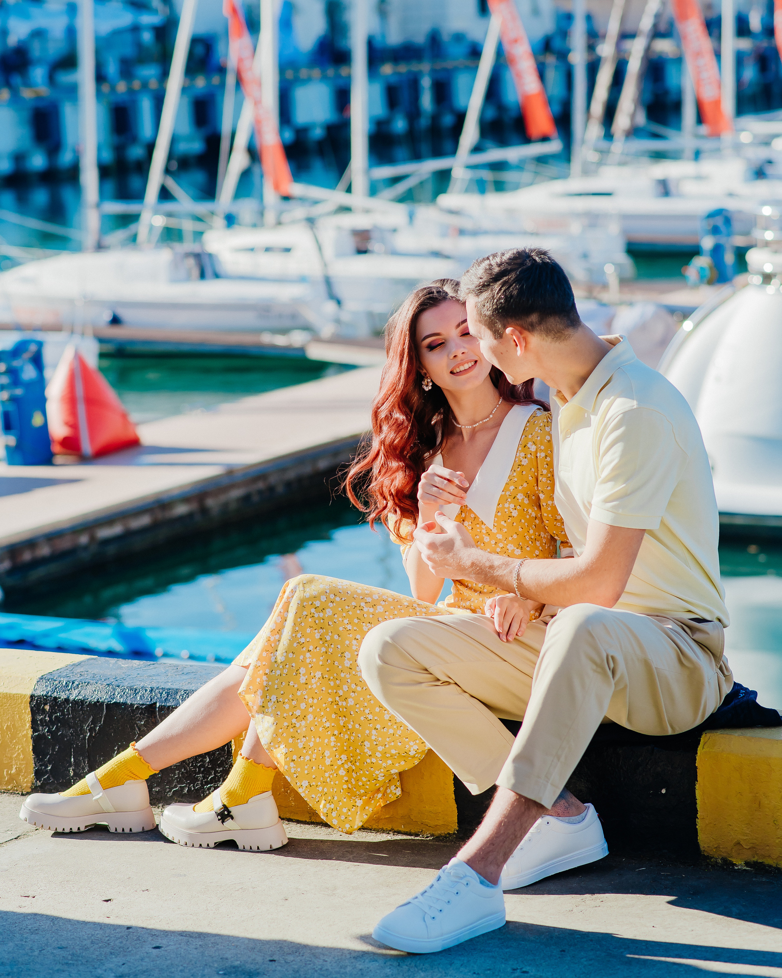 Love story фотосессия. Морской порт Сочи. Дарья и Юрий