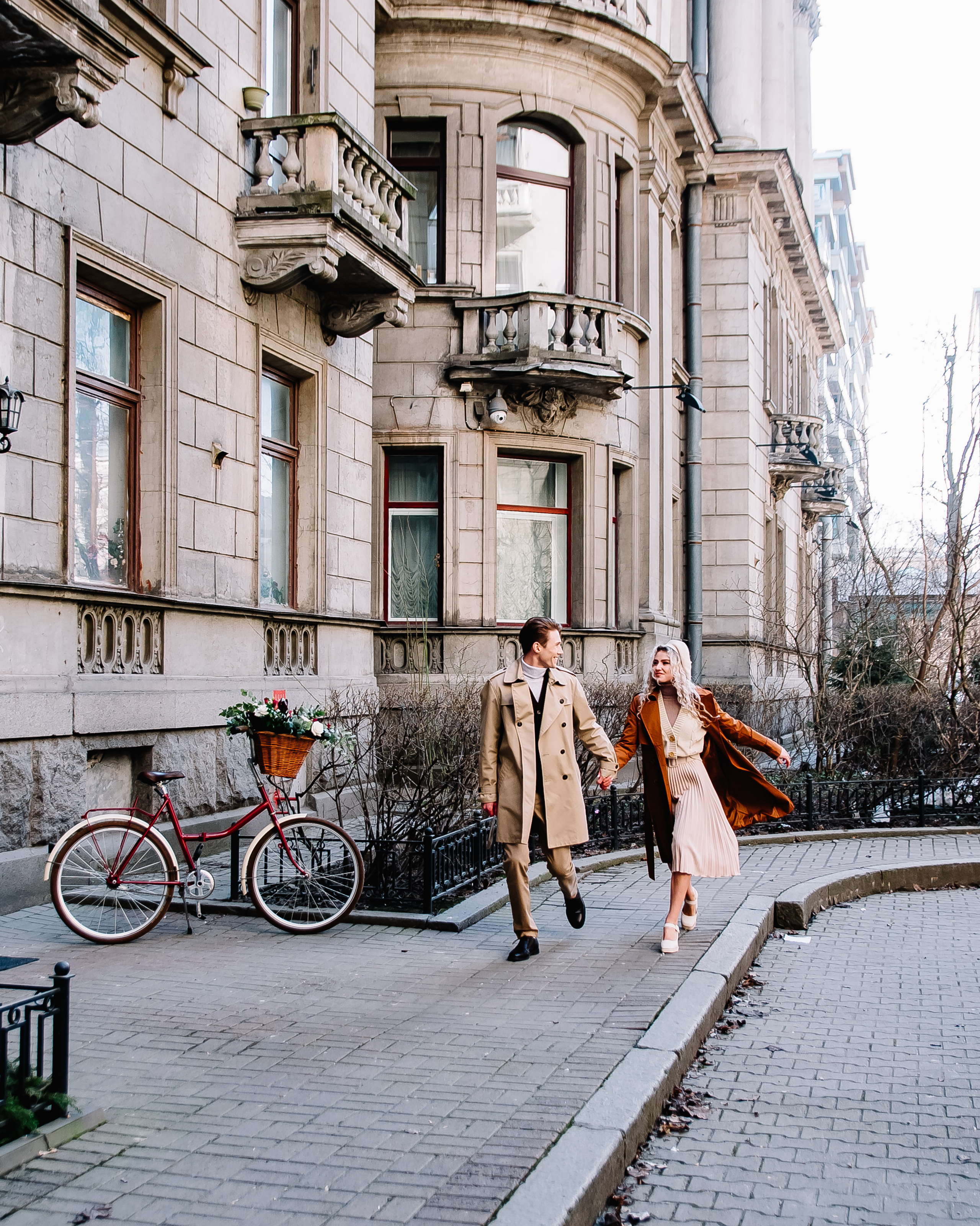 Фотосессия с велосипедом — Love story Анна и Василий