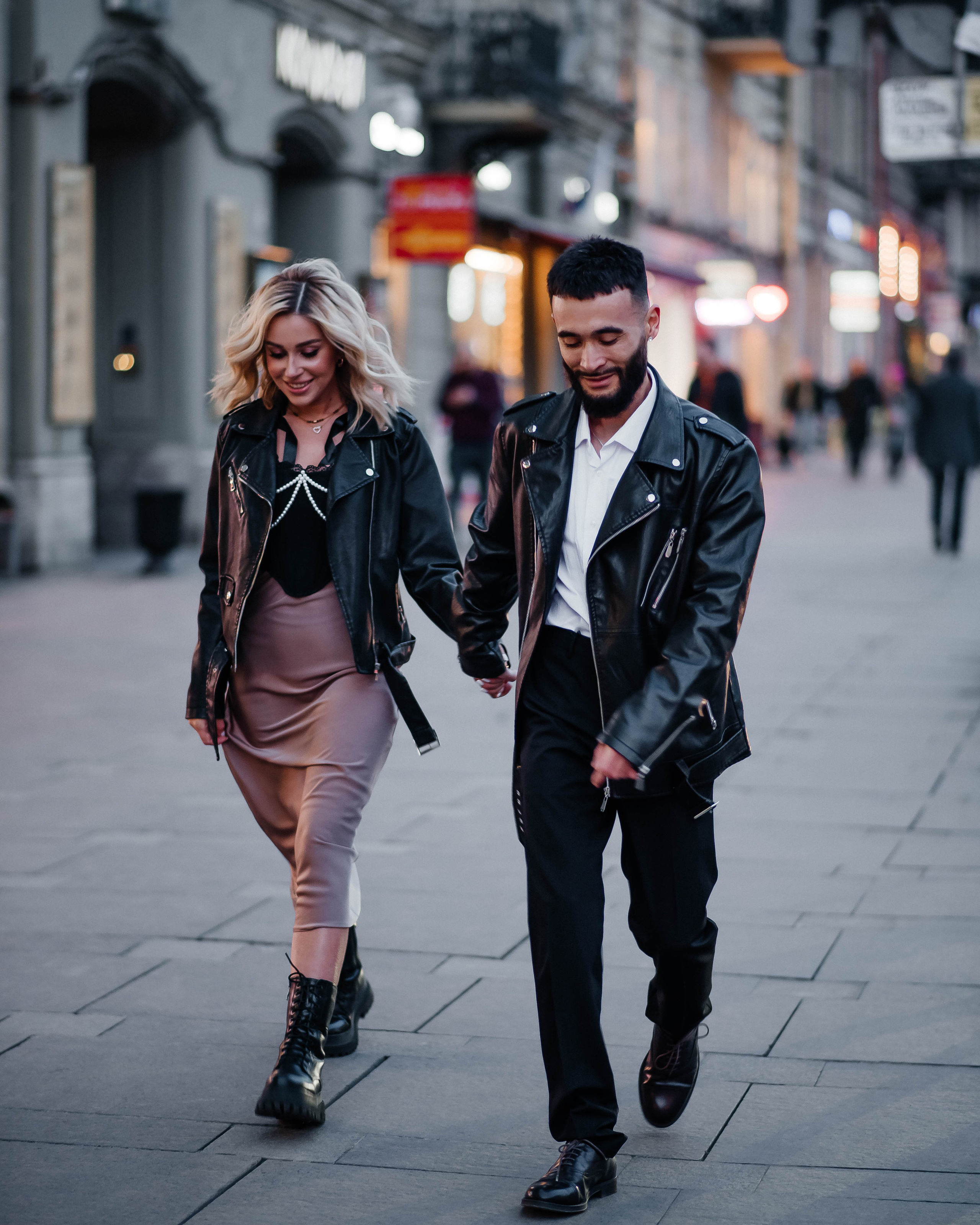 Прогулка Love story по ночному городу — фотосессия Виктория и Фрэнк