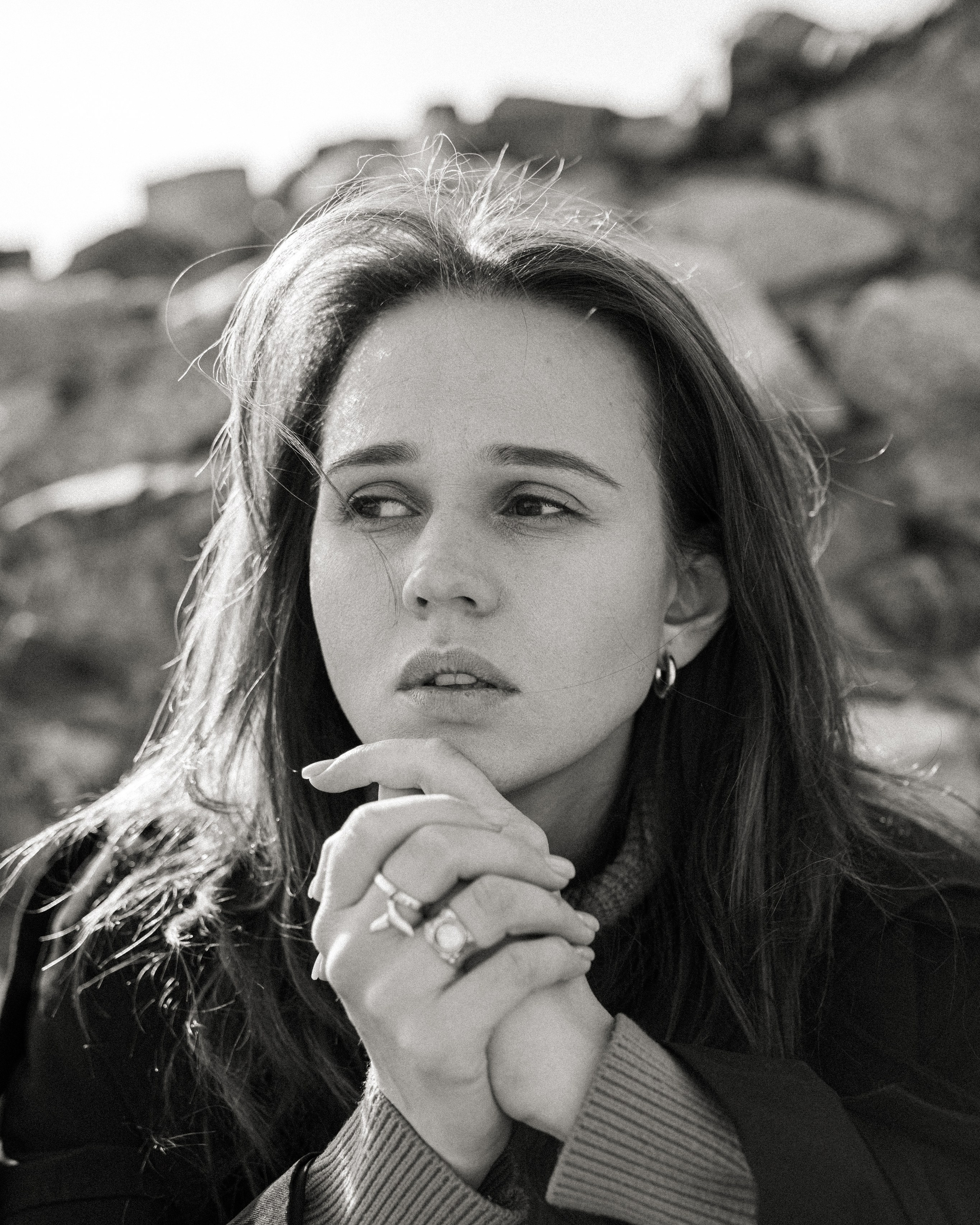 Творческая съемка на берегу Оби