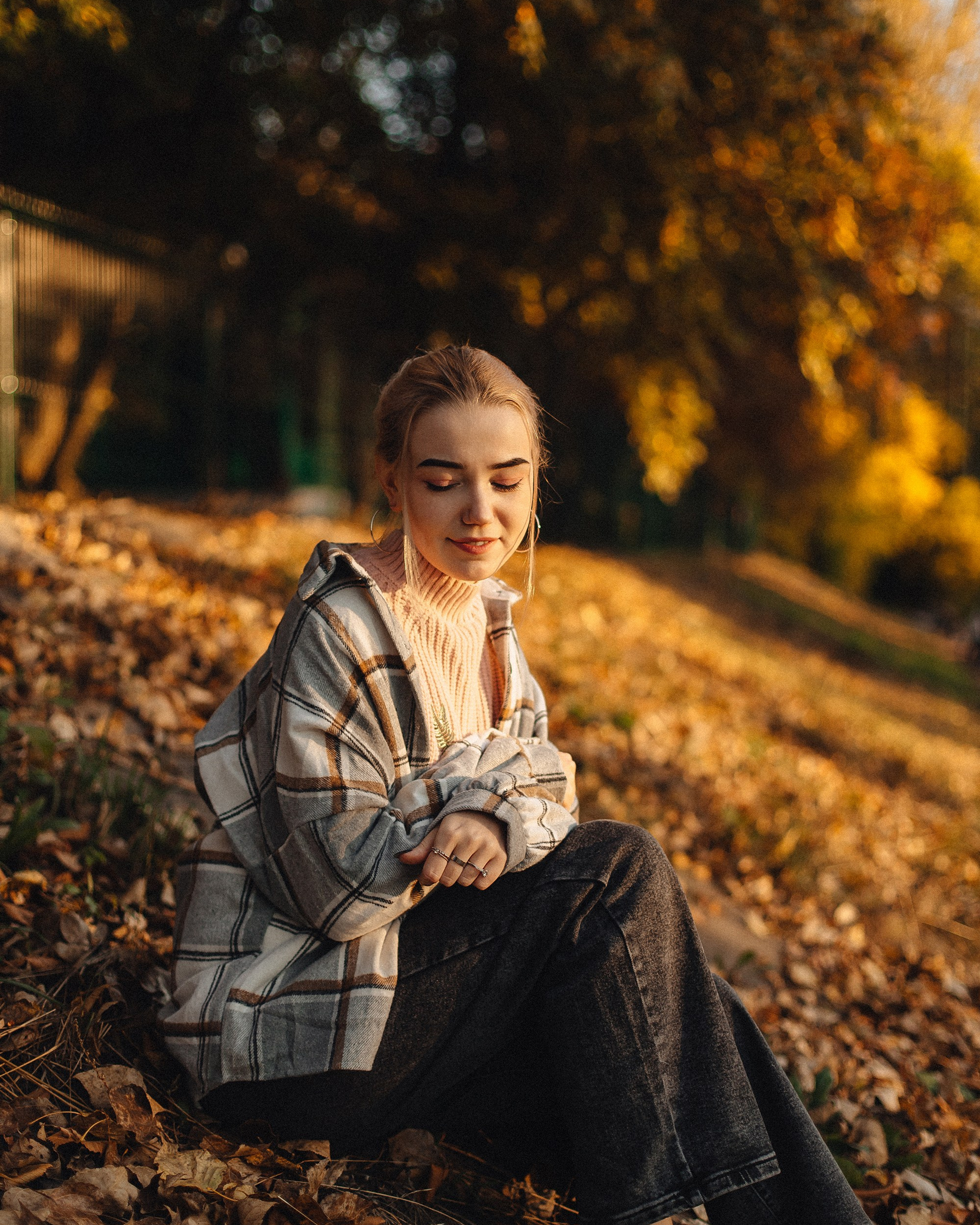 Мерцала осень игривым огоньком