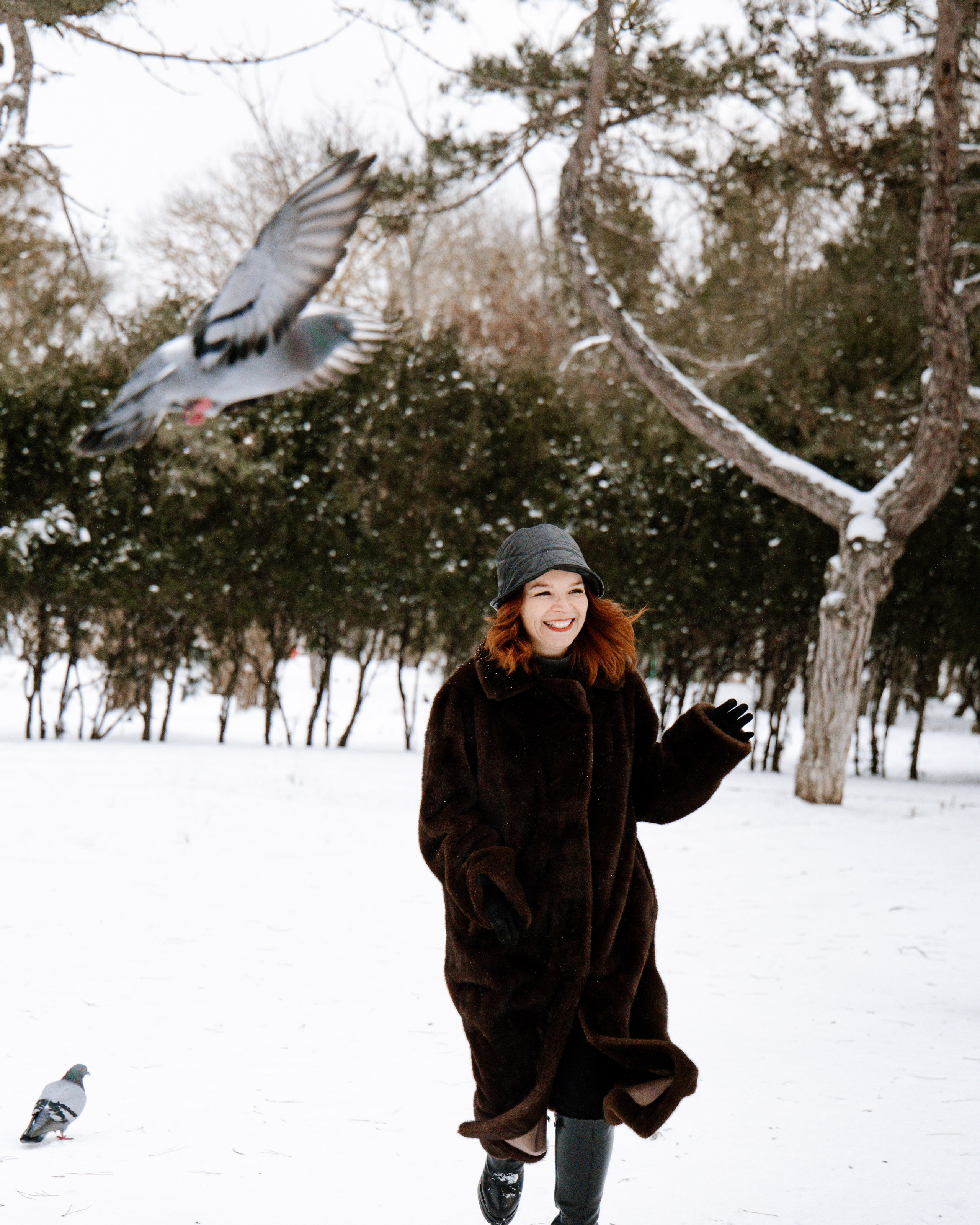 Снежная прогулка Александры