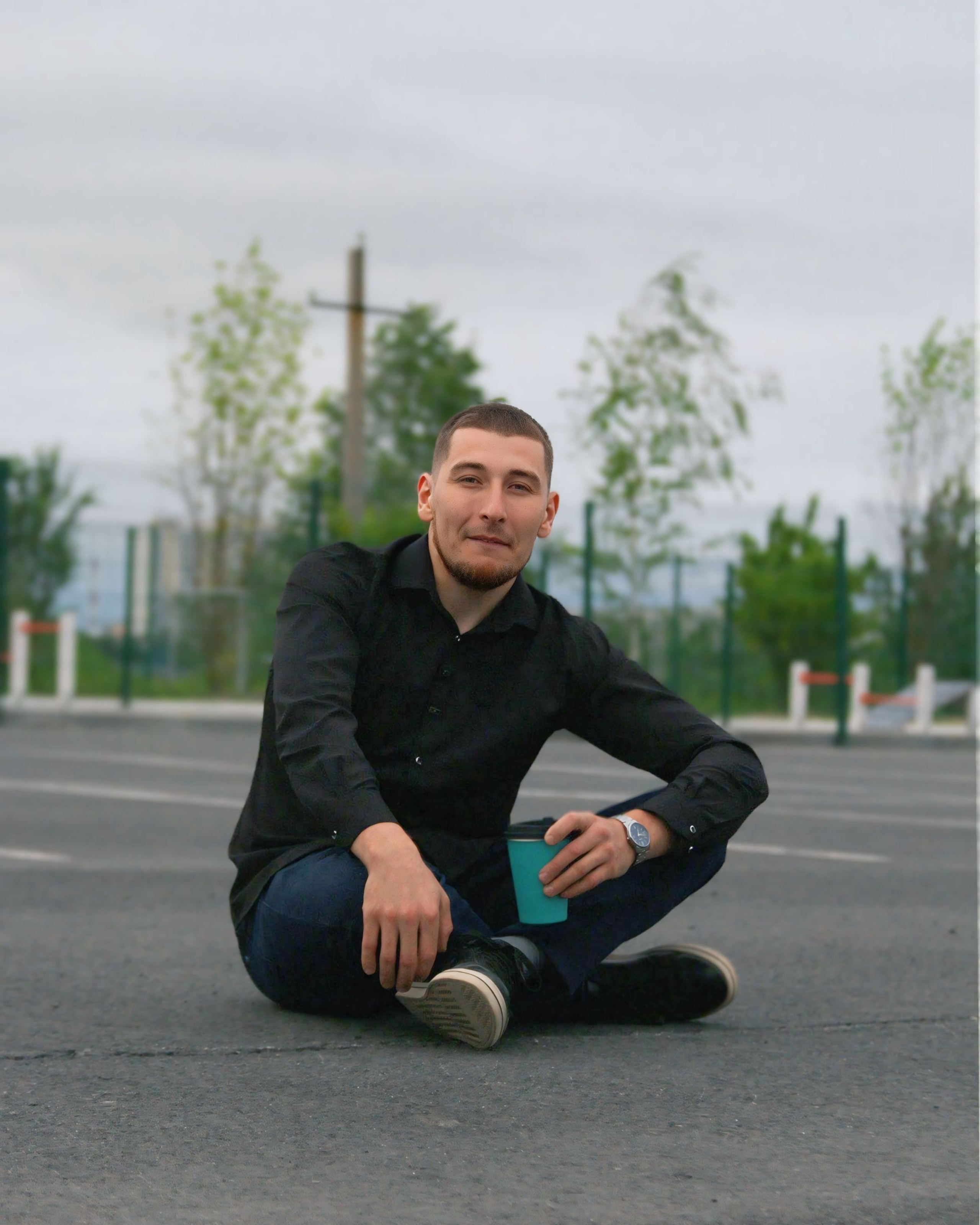 Мужская съемка на улице