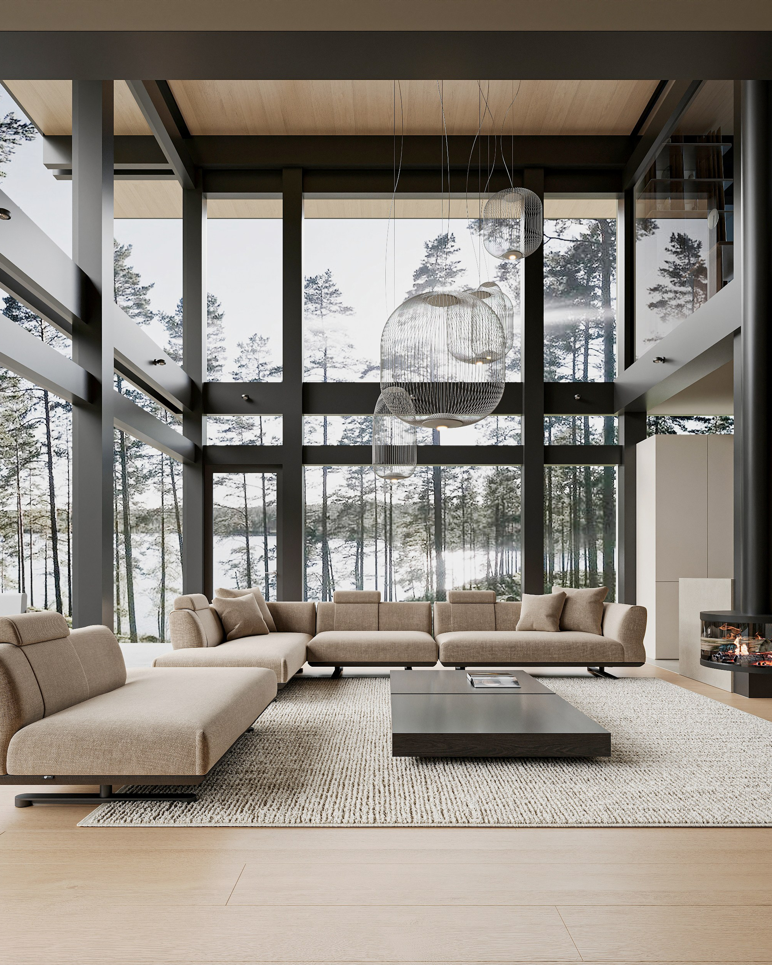 Загородный дом / кухня-гостиная