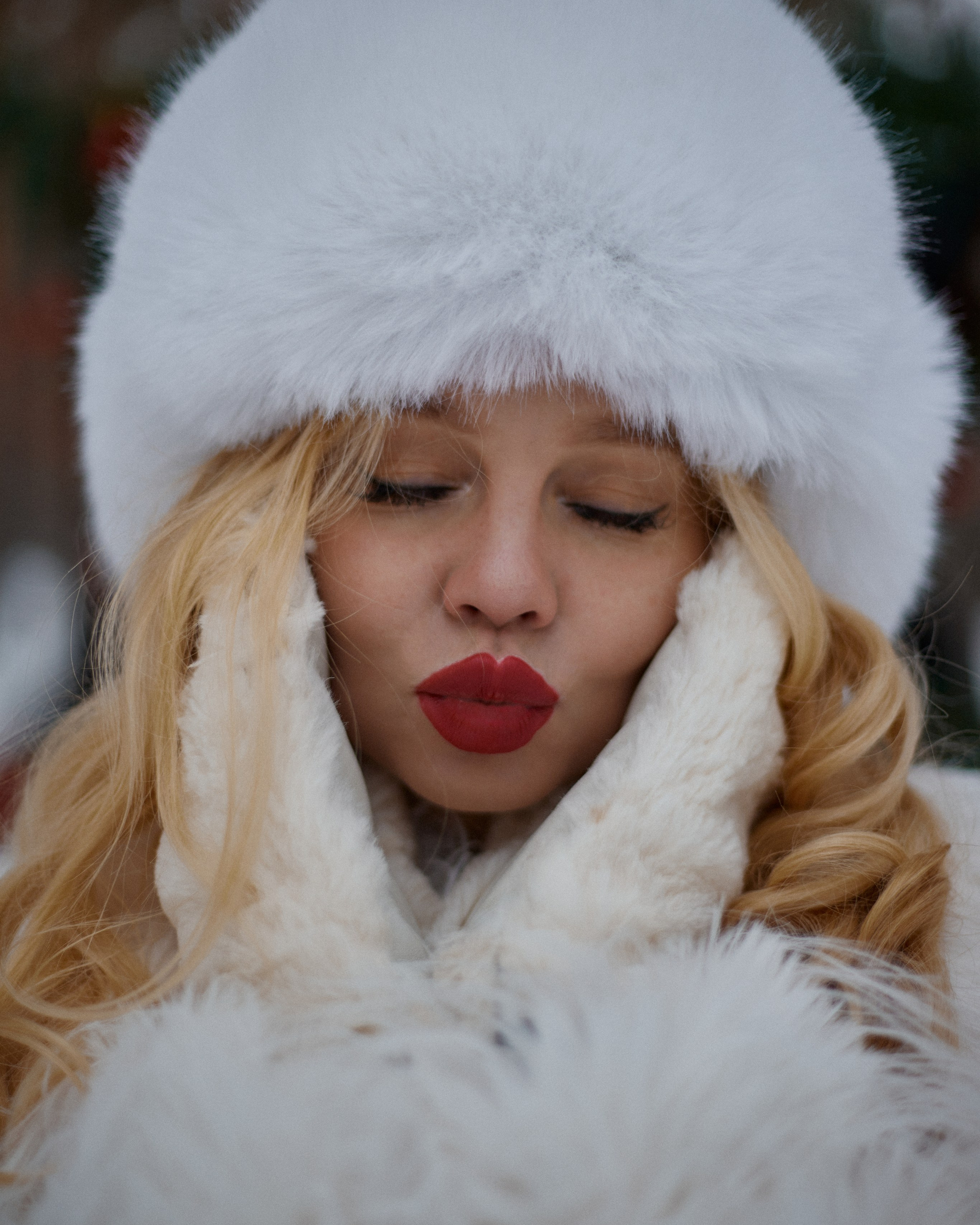 Зимняя съемка в лесу