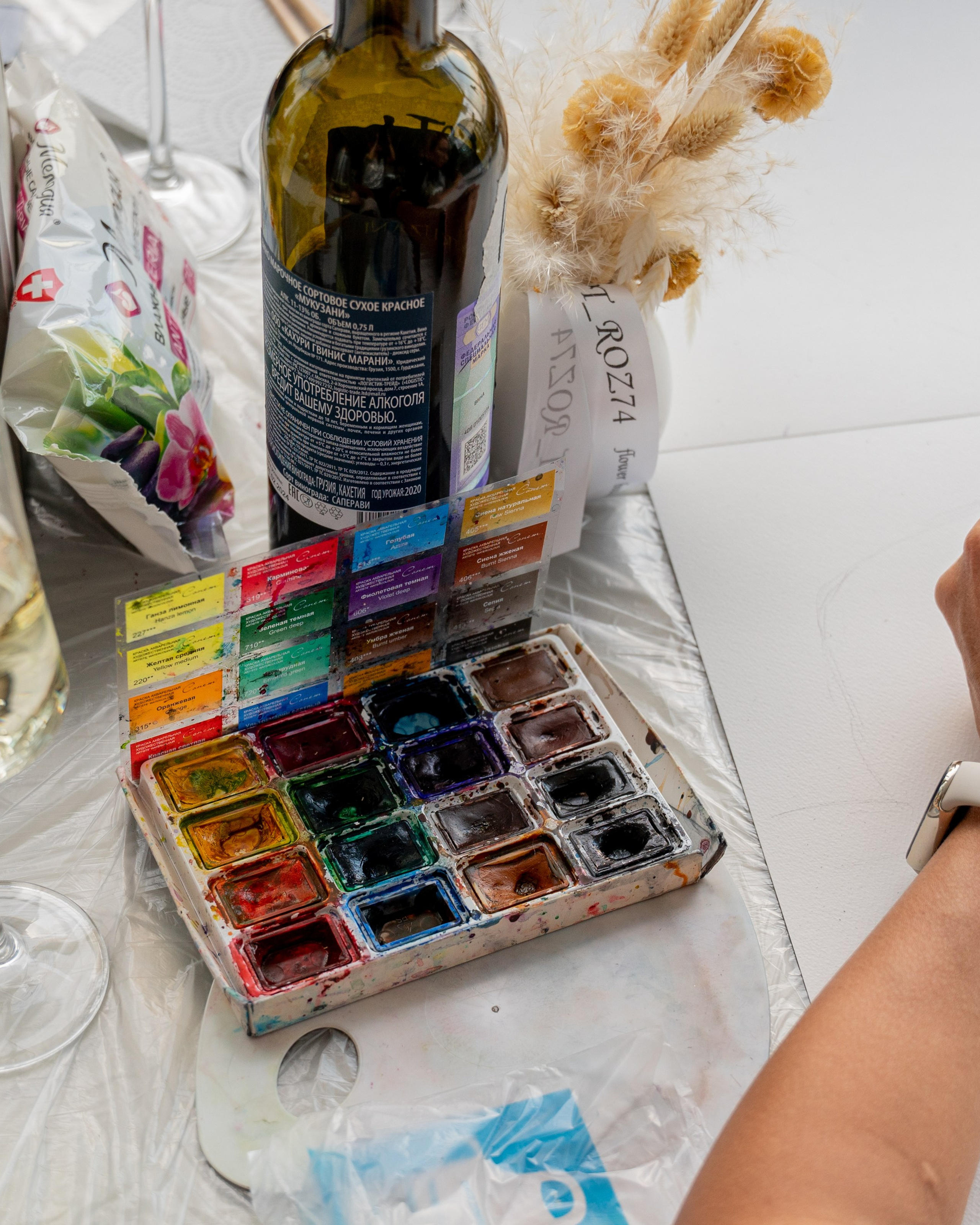 МАСТЕР-КЛАСС «РИСОВАНИЕ ВИНОМ»