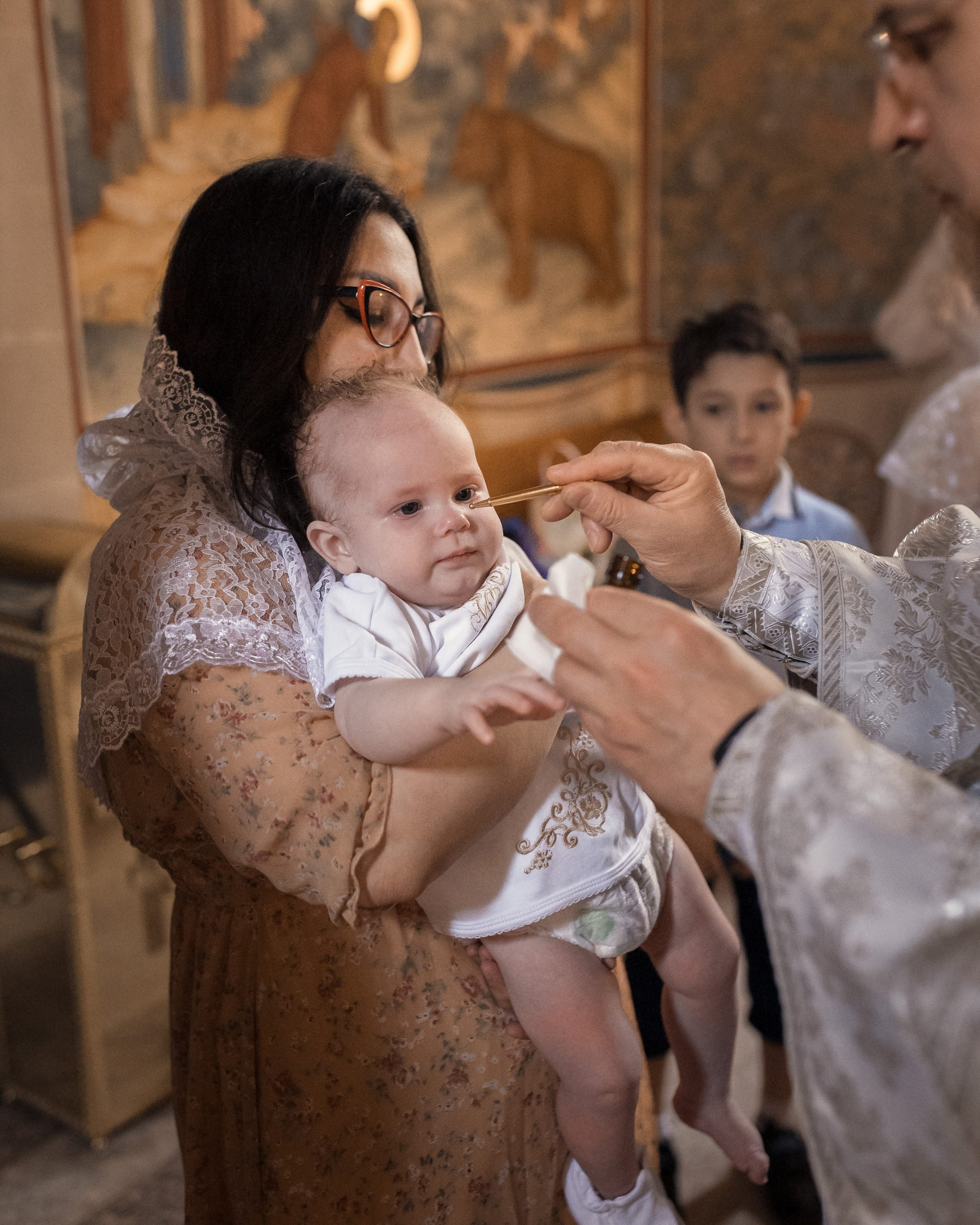 Крещение Артёма. Храм Сергия Радонежского г. Москва