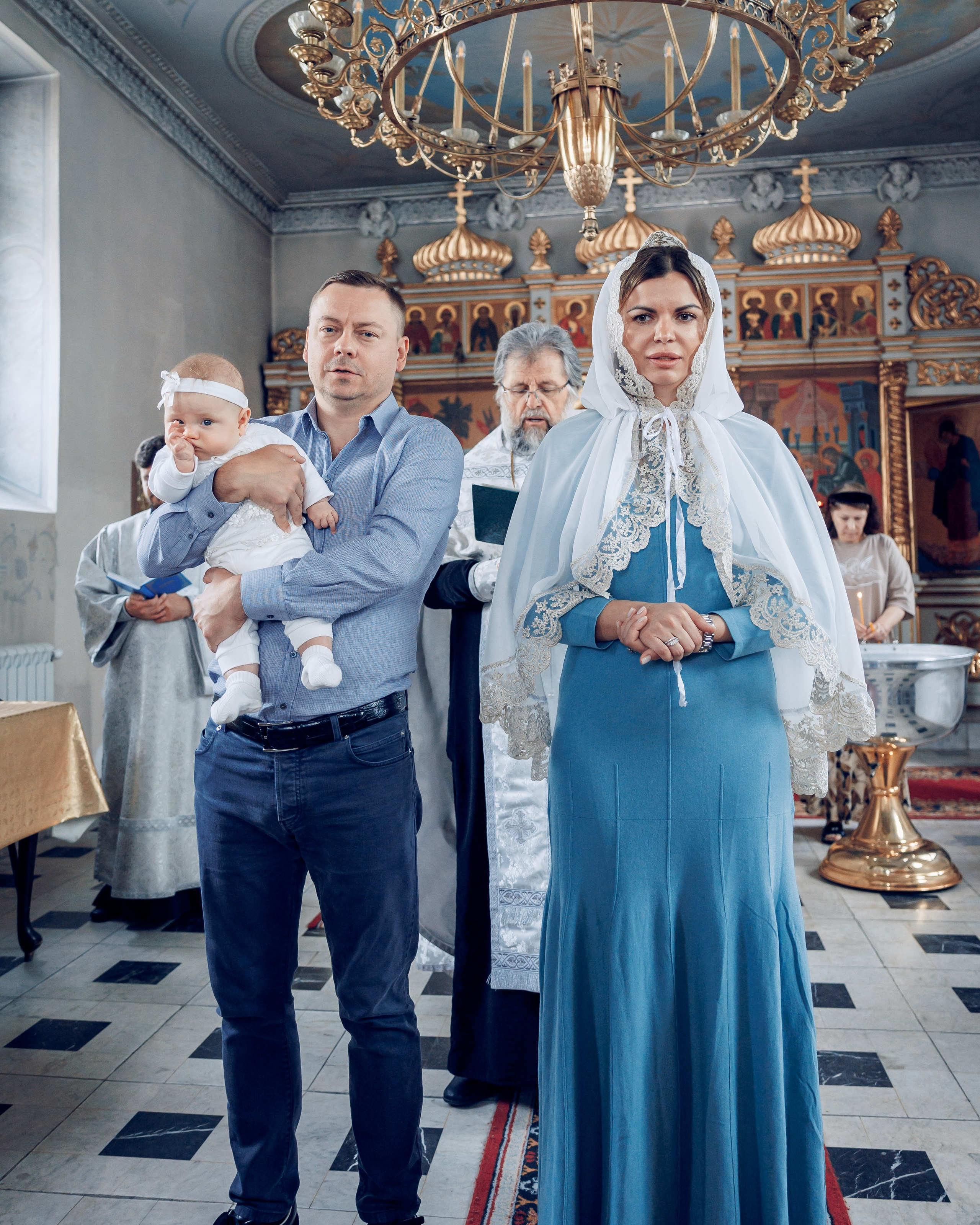 Крещение Александры в Елоховском Богоявленном соборе.