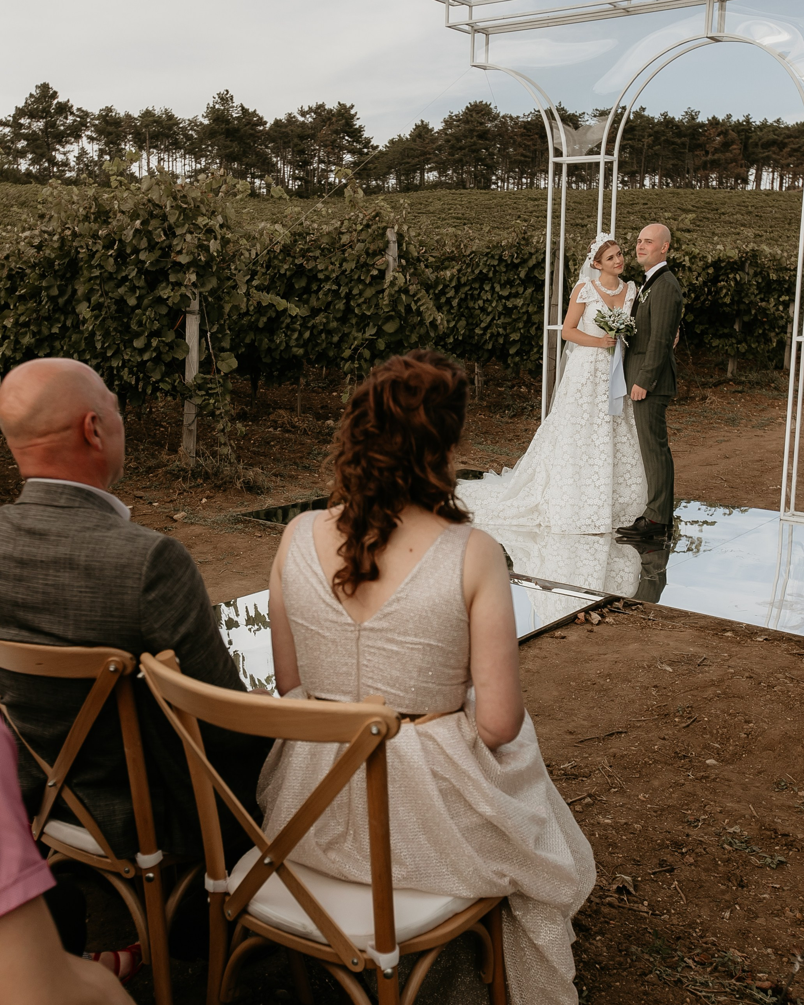 Wedding on winery