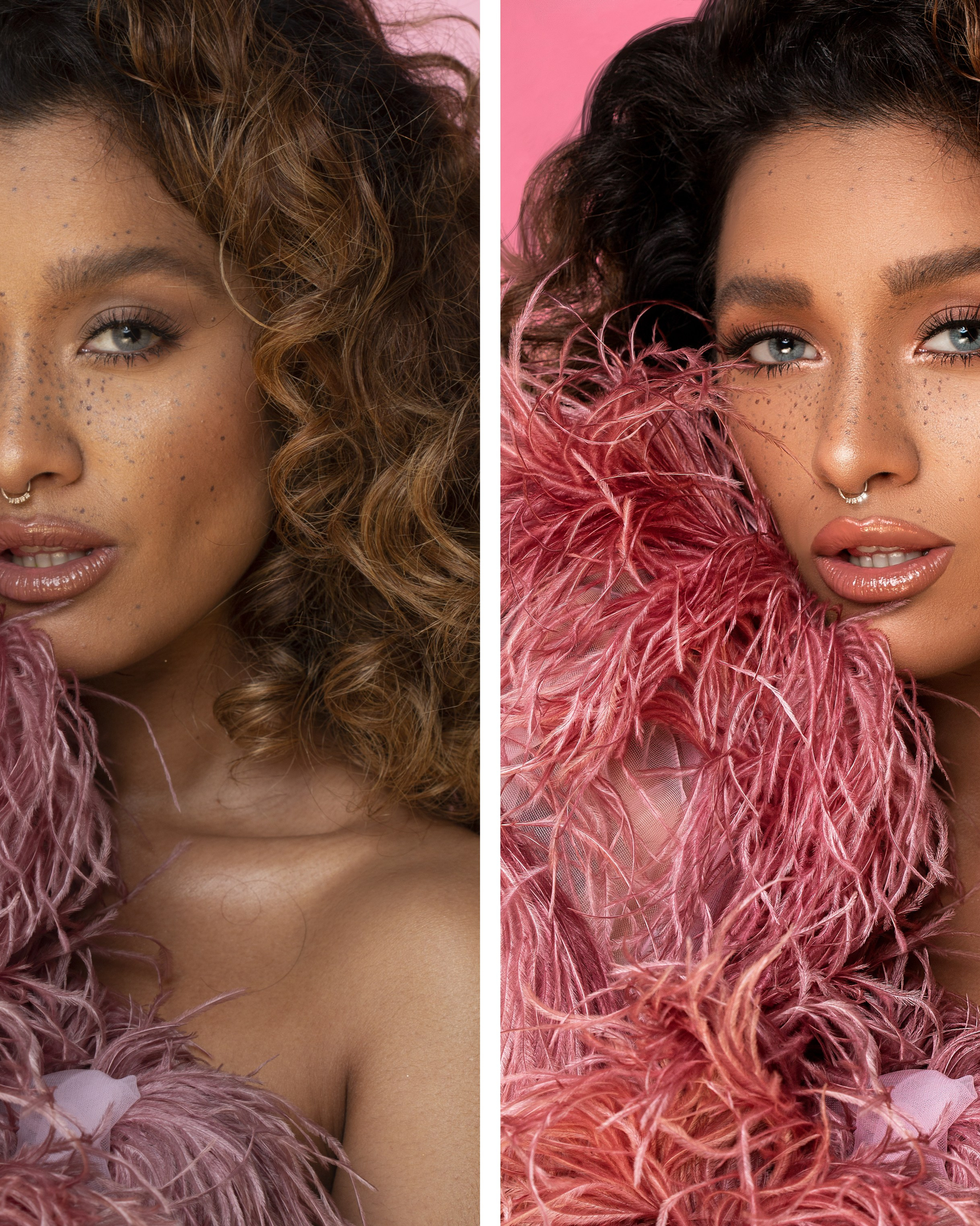 Ретушь до и после