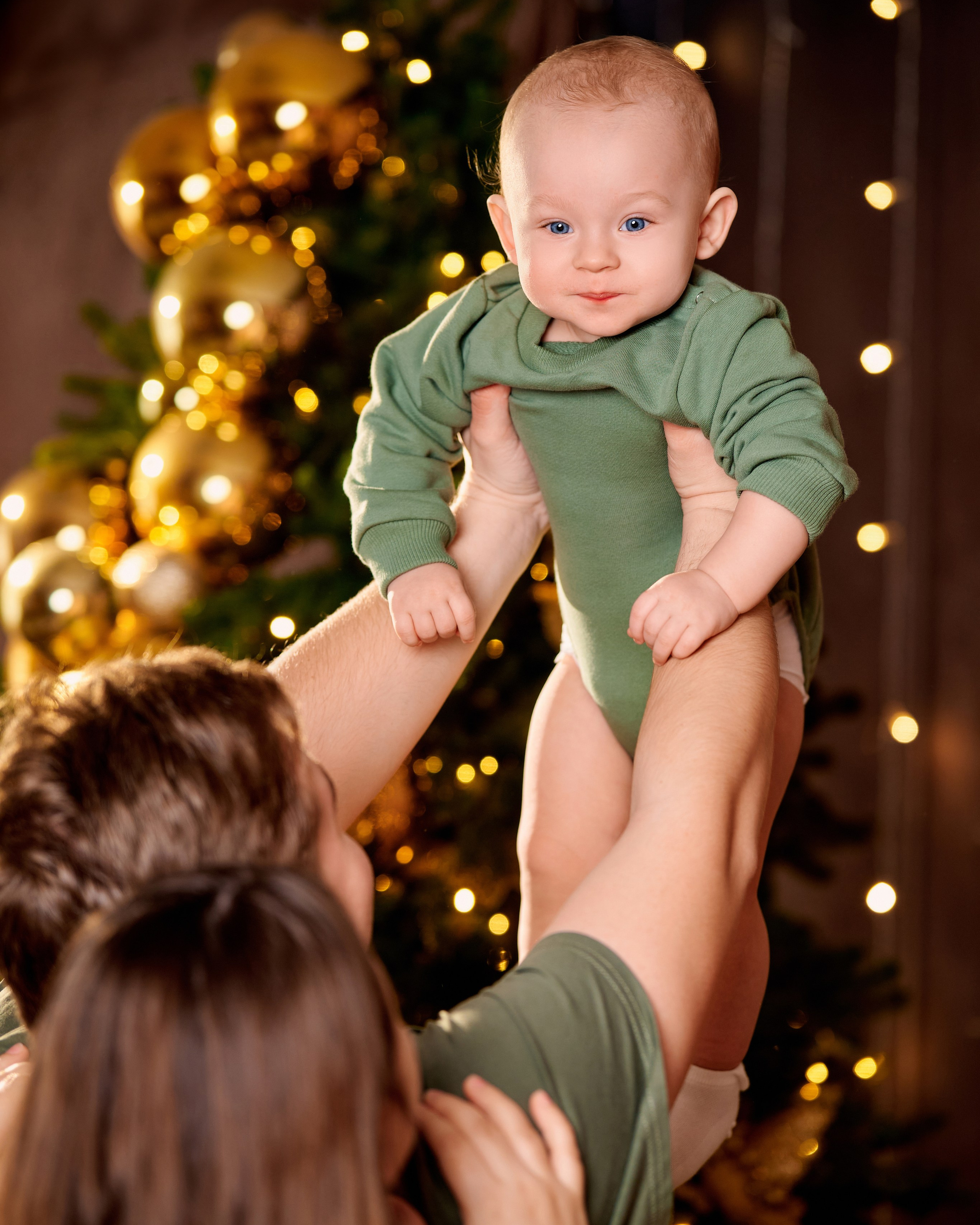 Семейная новогодняя фотосессия. Студия Pion.