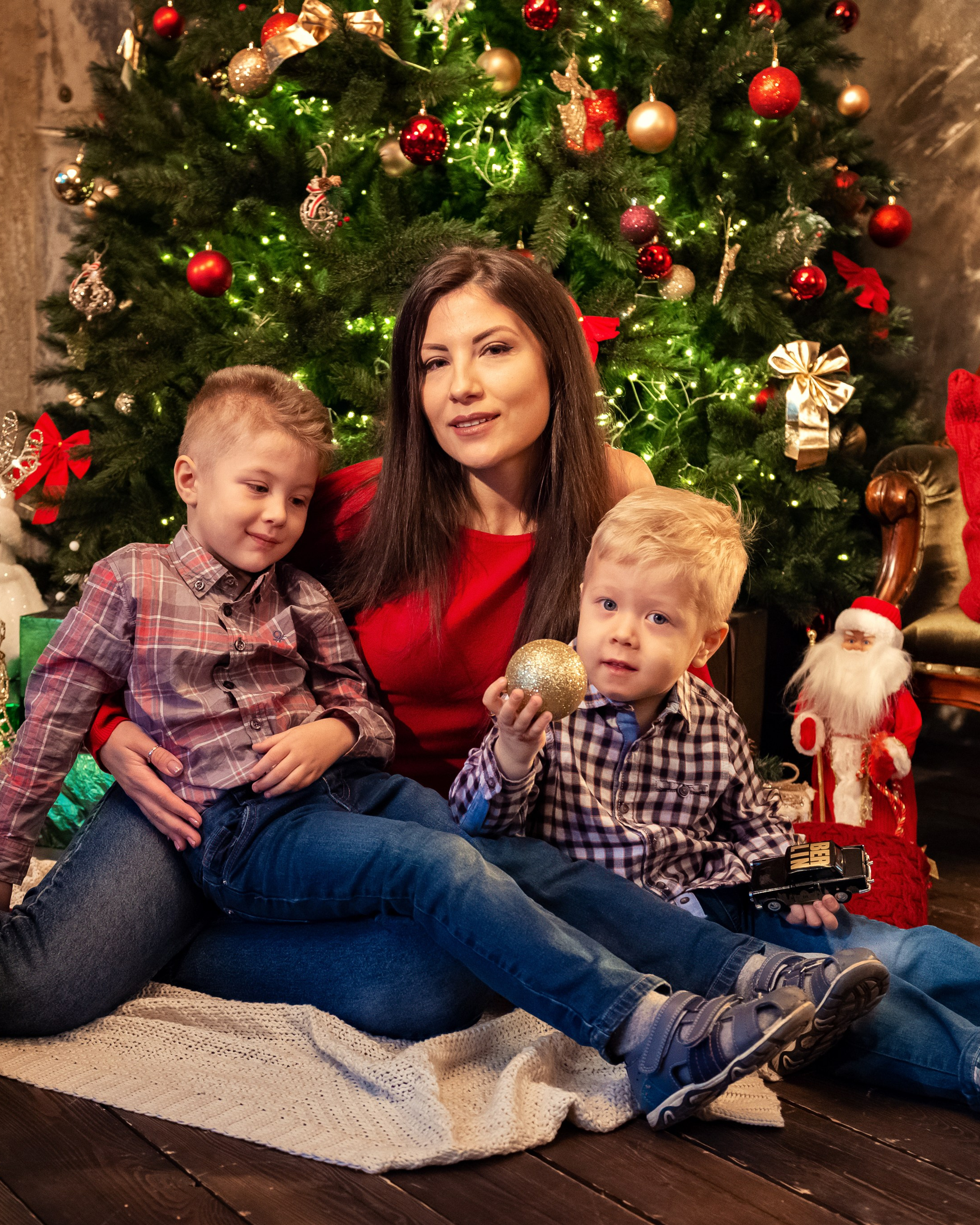 Новогодняя съемка в студии