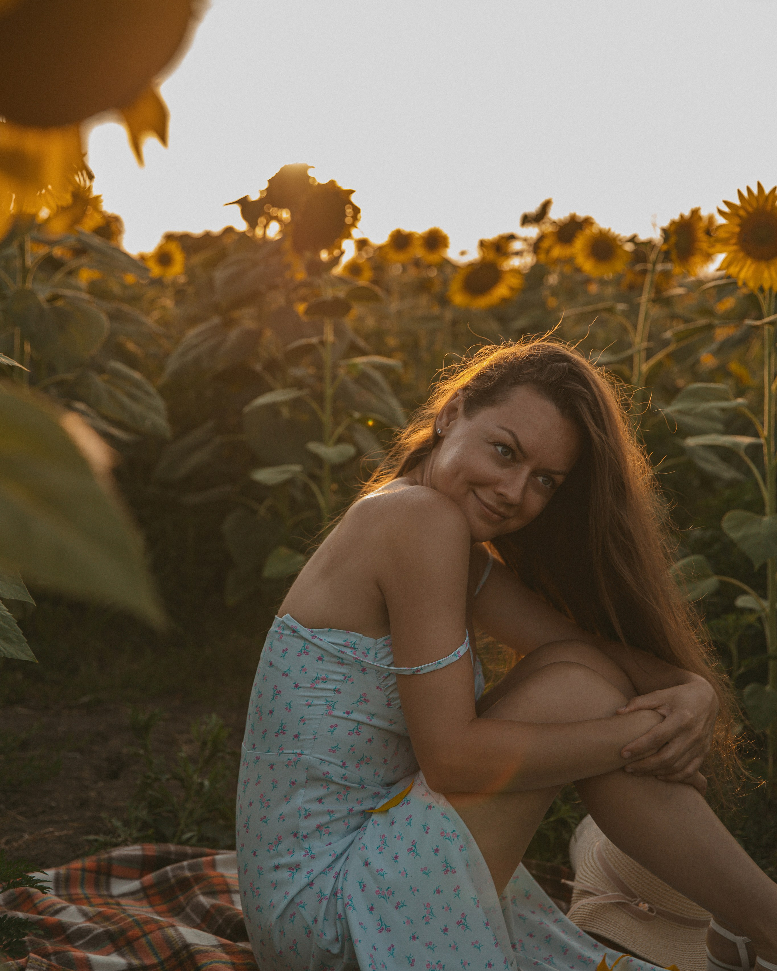 Сьемка в&nbsp;подсолнухах