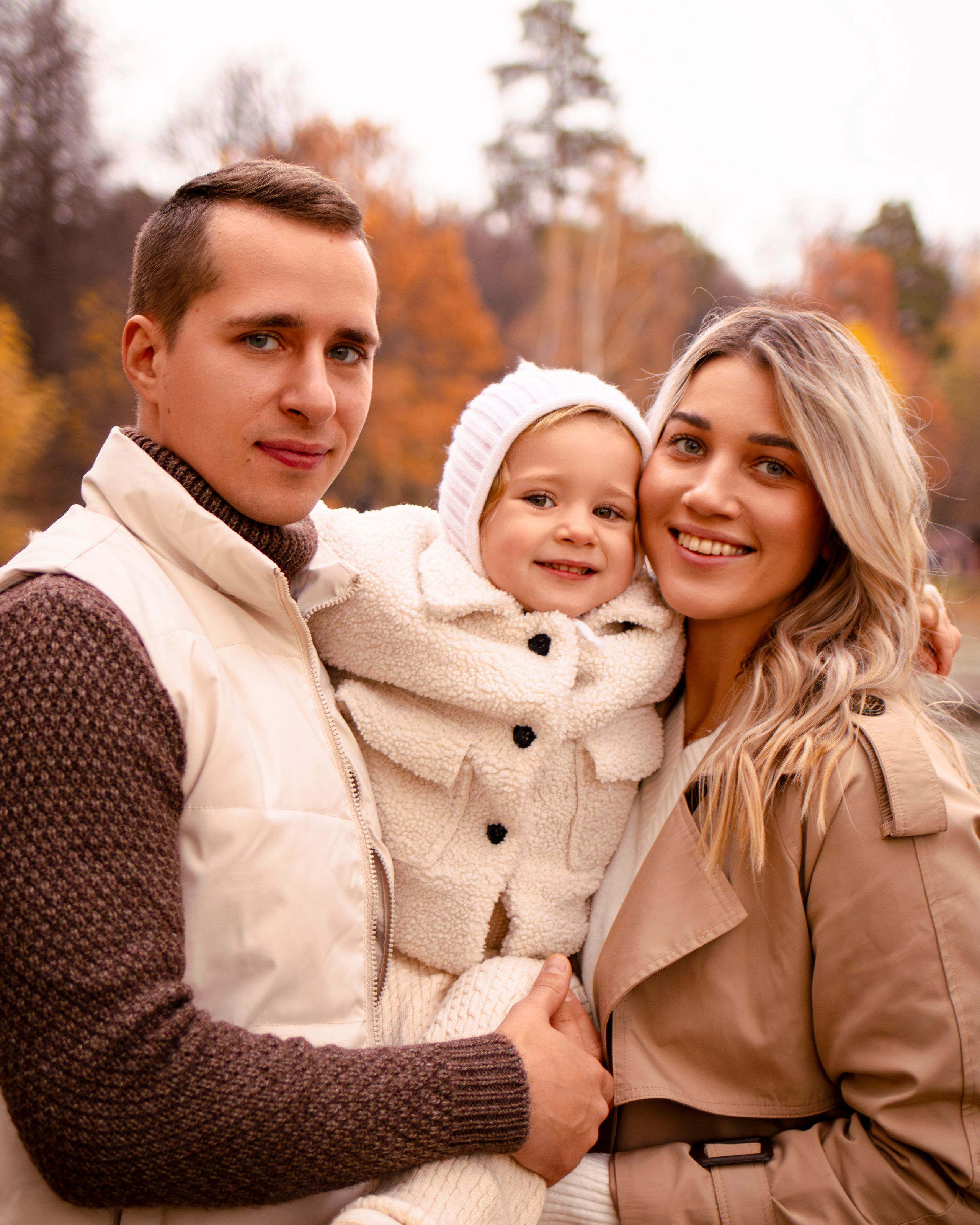 Вероника с родителями