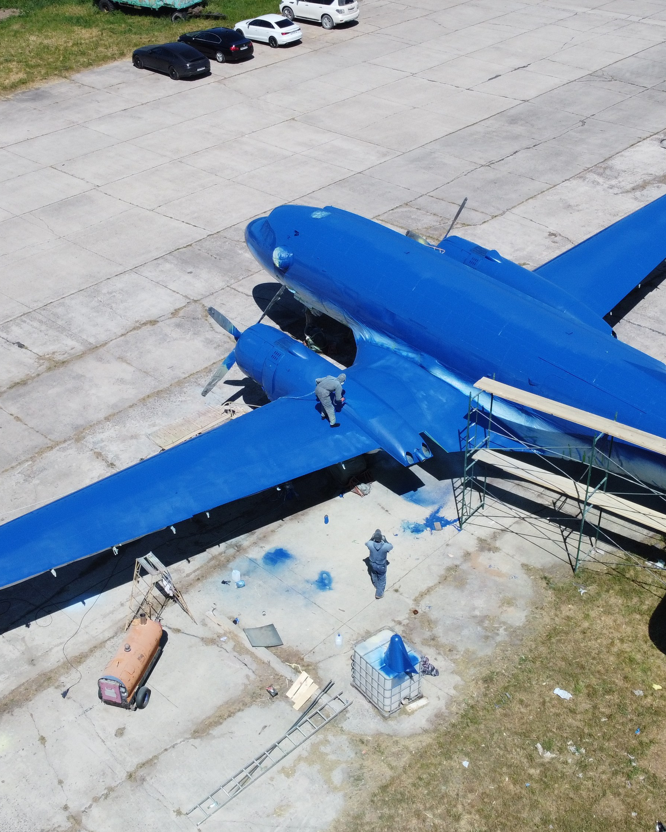 Ил-14Т «Голубая Мечта»&nbsp;— покраска (2022г)