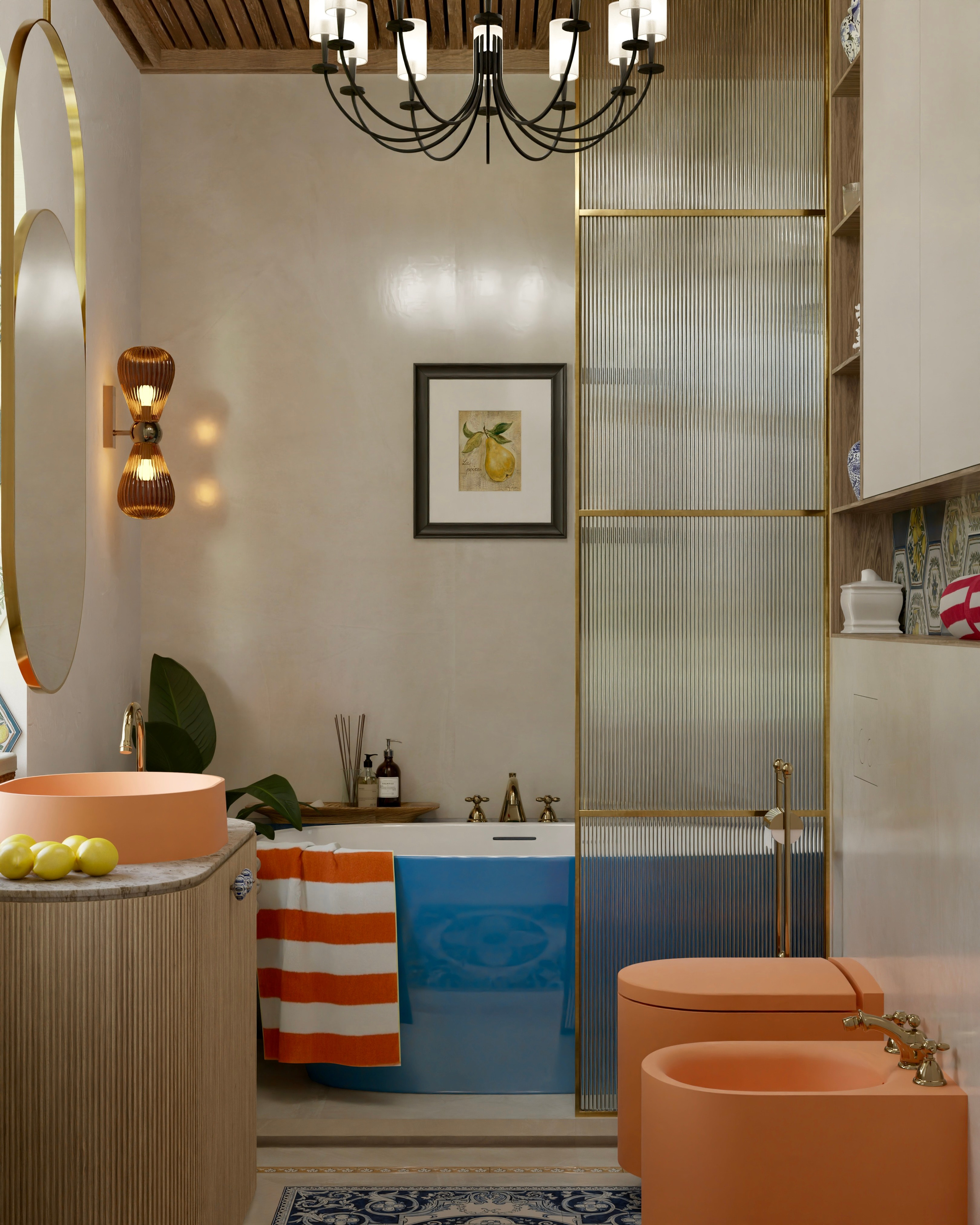 Ванная комната в коттедже Геленджика