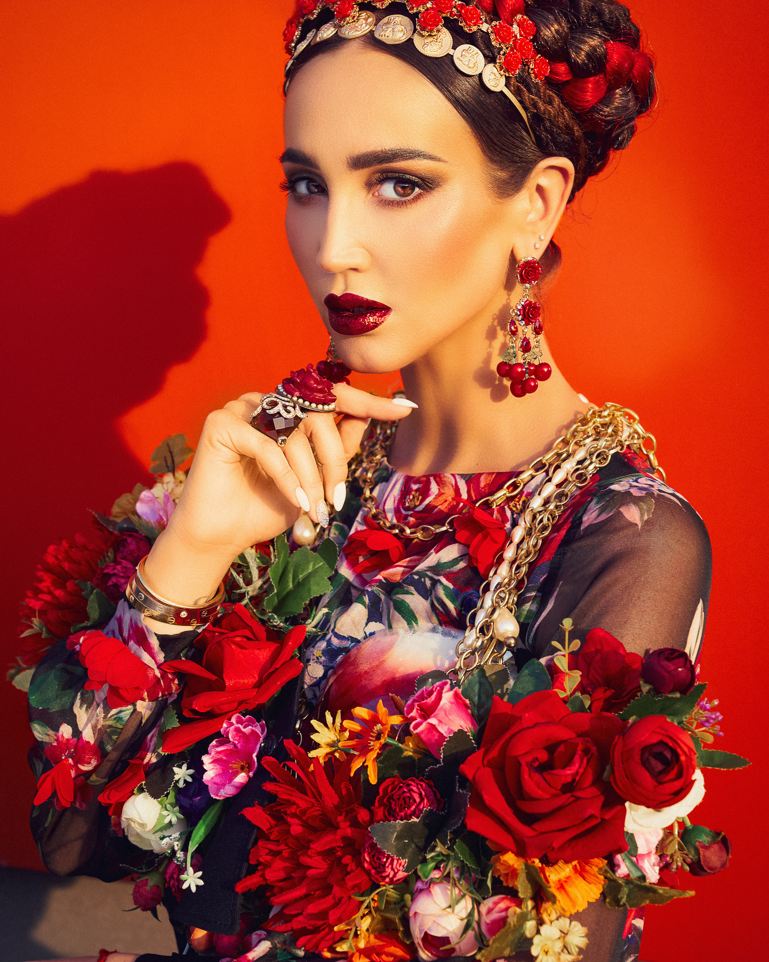 Портретная съемка образов Ольги Бузовой на клипе Mira me bebe