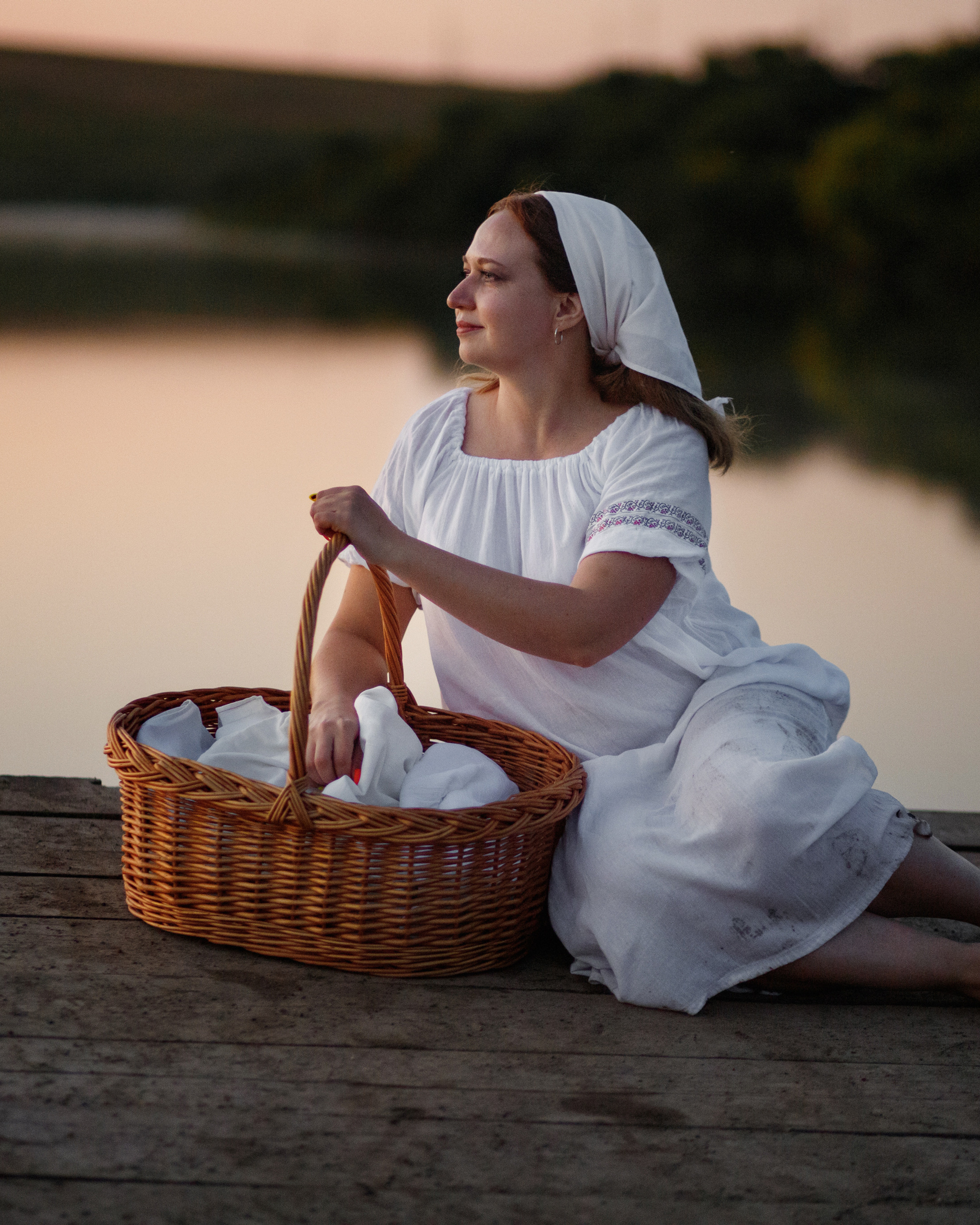 Стирка на закате