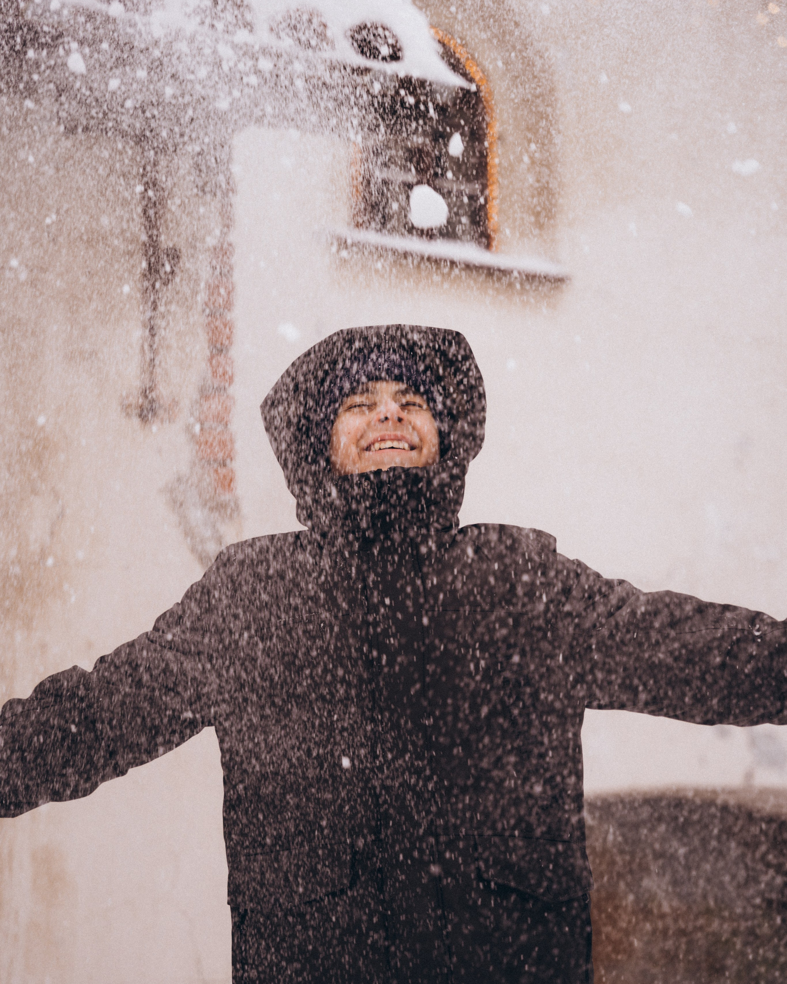 Январская прогулка: Даня, Елена и Андрей