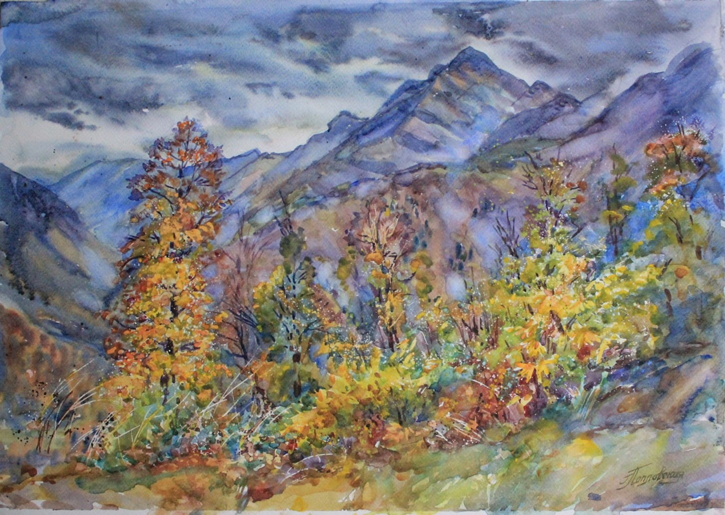 Пейзажи художника Галины Поплавской. Свет акварели Галины Поплавской