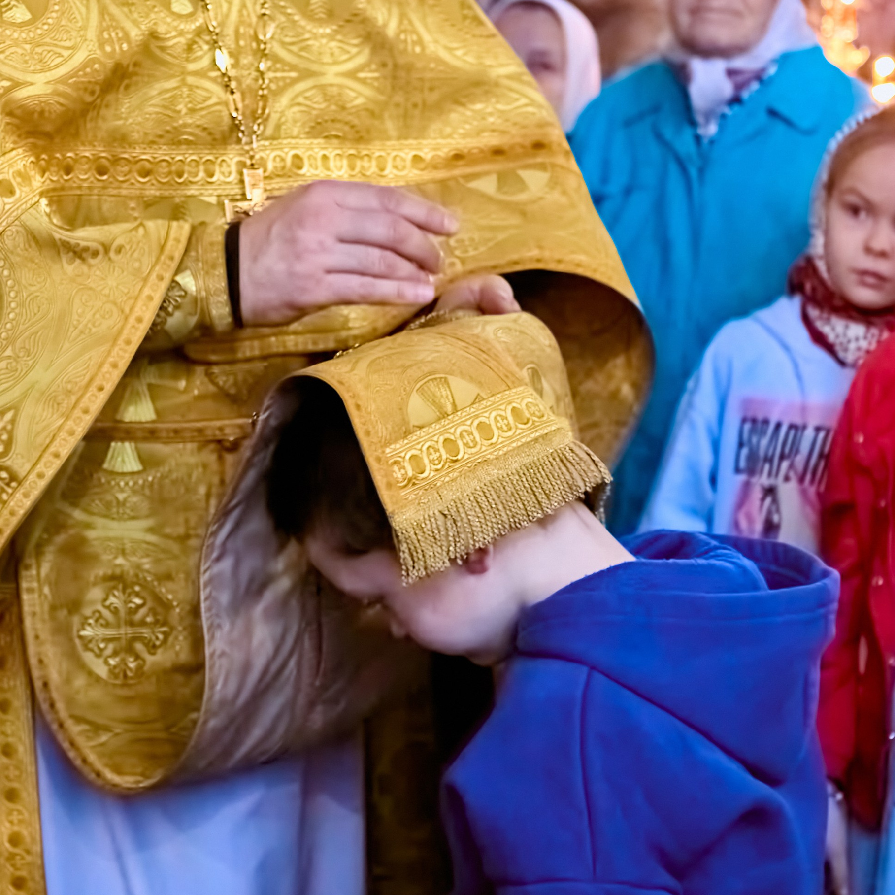 Праздник Первой Исповеди в Храме Преподобного Серафима Саровского г. Дзержинск. Православный портретный и детский фотограф Николай Голованов