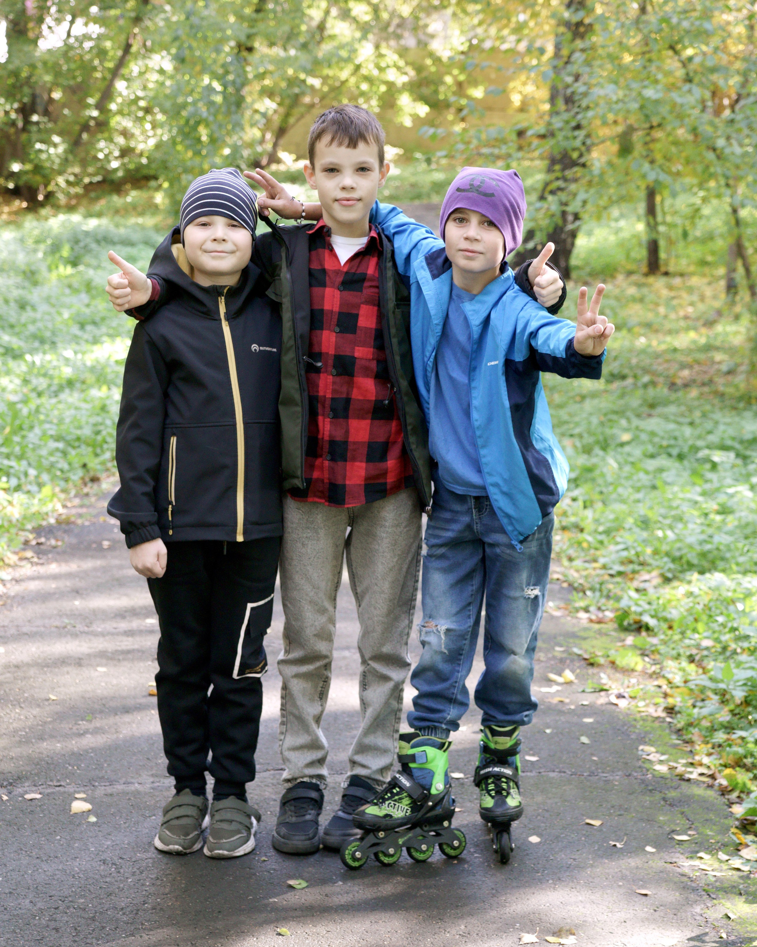 Выпускник начальной школы - осенняя прогулка - фотосессия