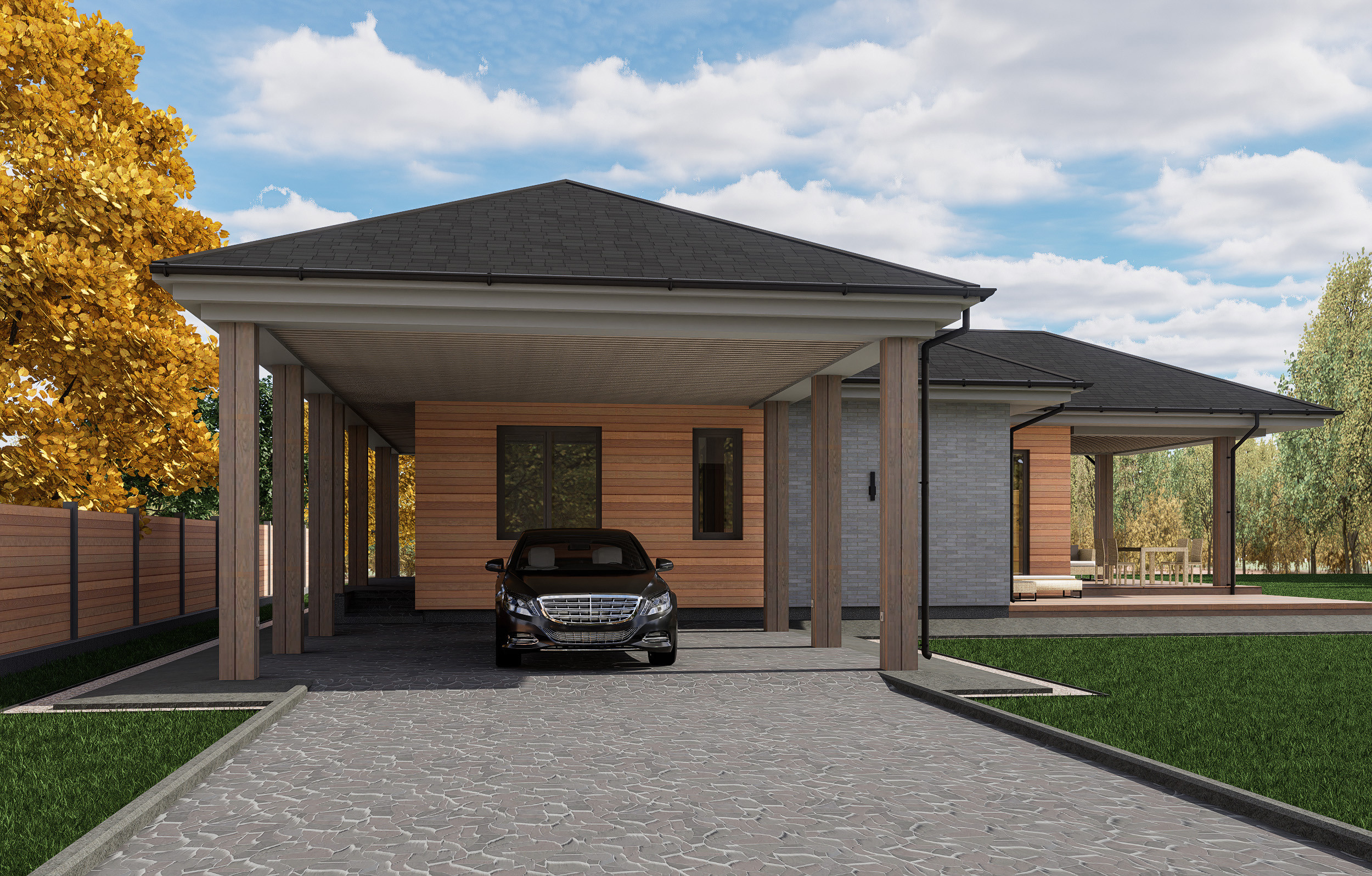 Дом Сахалин 100 м². Архитектурно-дизайнерское бюро ROOMS