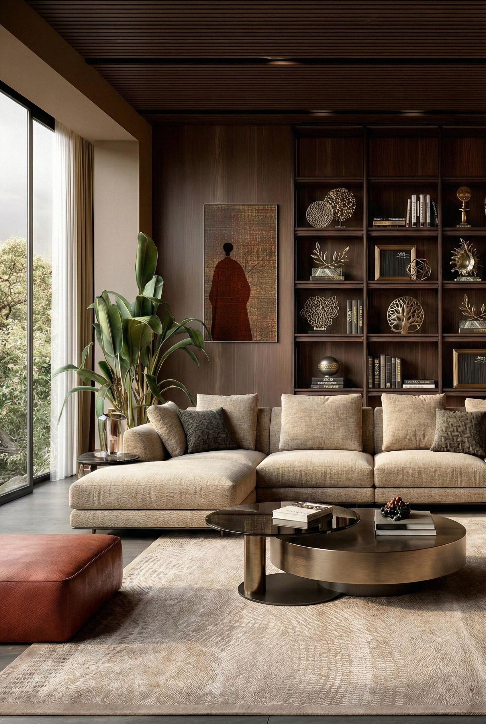 дизайн черной кухни с островом