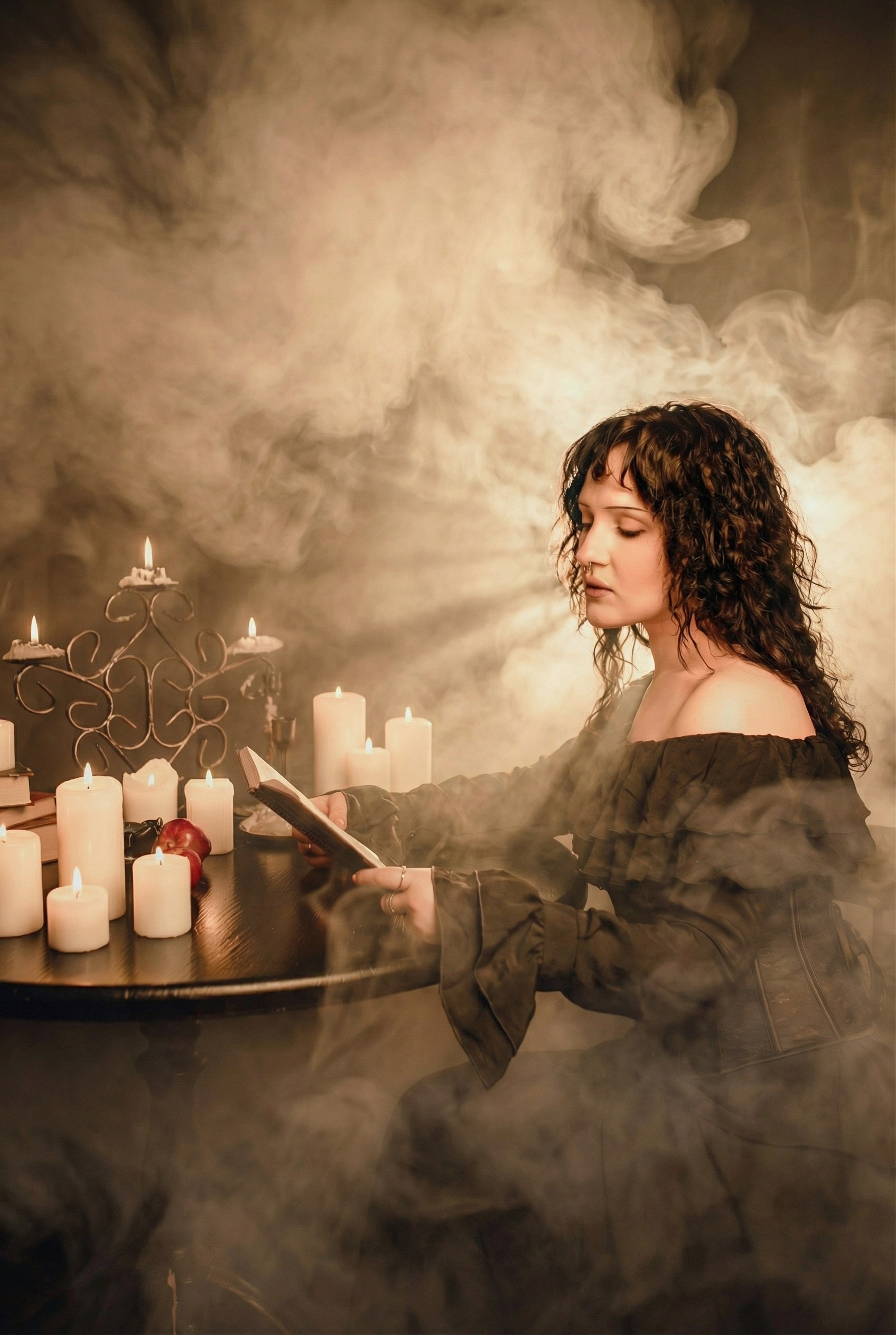 Женский портрет с мягкой атмосферной дымкой, СПб