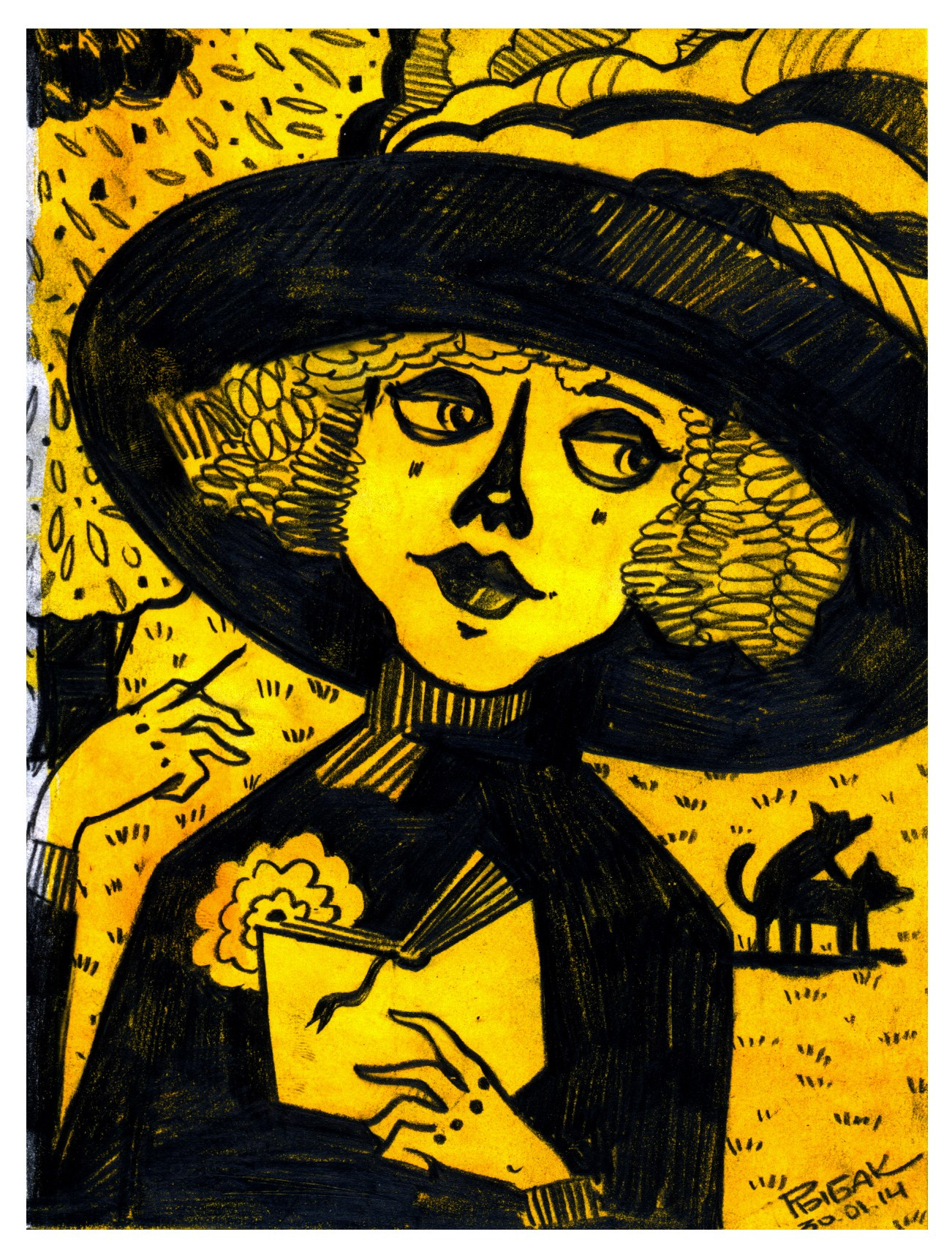 Графика 2014. Художник Рыбак Николай